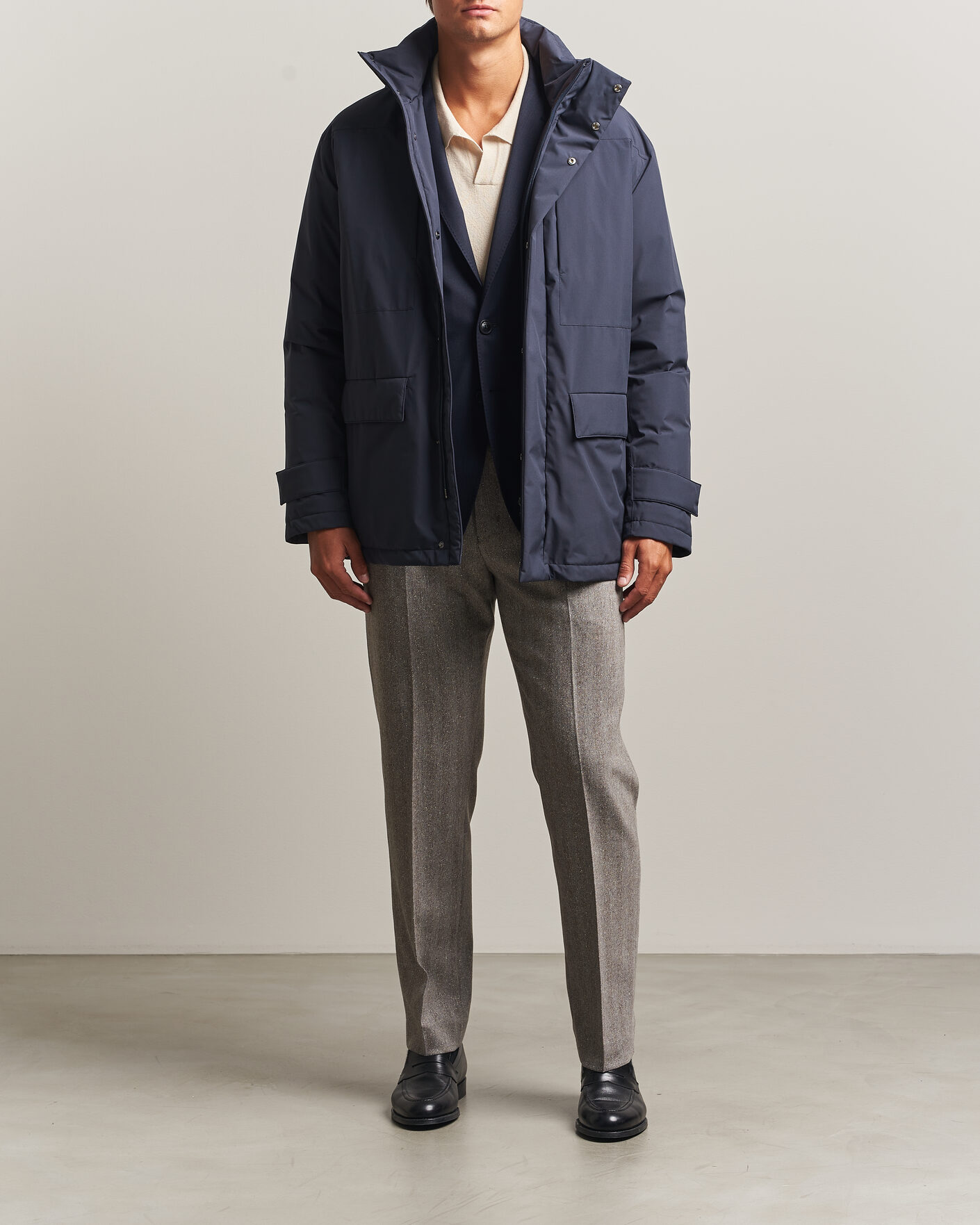Hombres | Abrigos y chaquetas | Herno | Waterproof Down Coat Navy