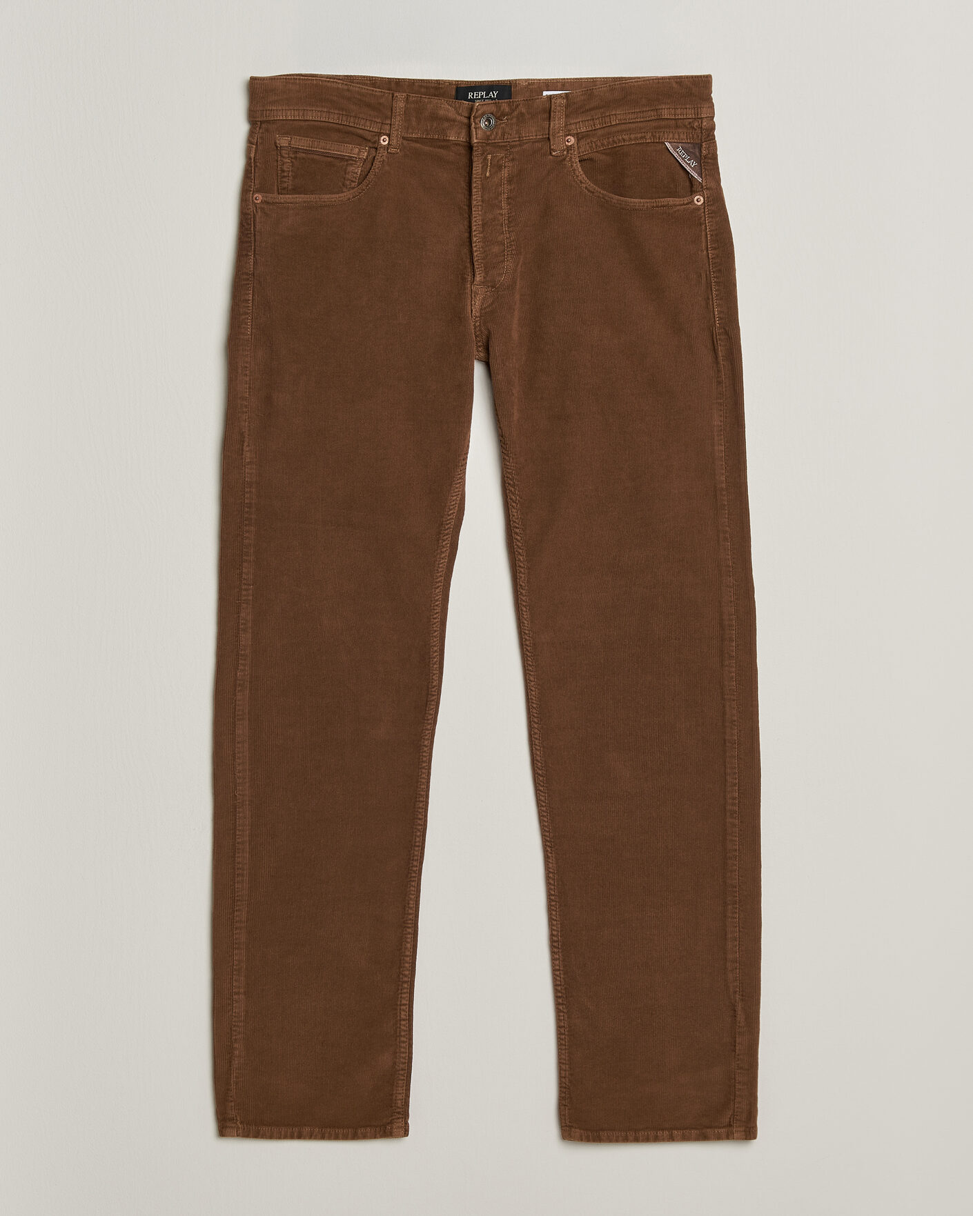 Hombres | Pantalones | Replay | Grover Corduroy 5-Pocket Pants Toffee Brown