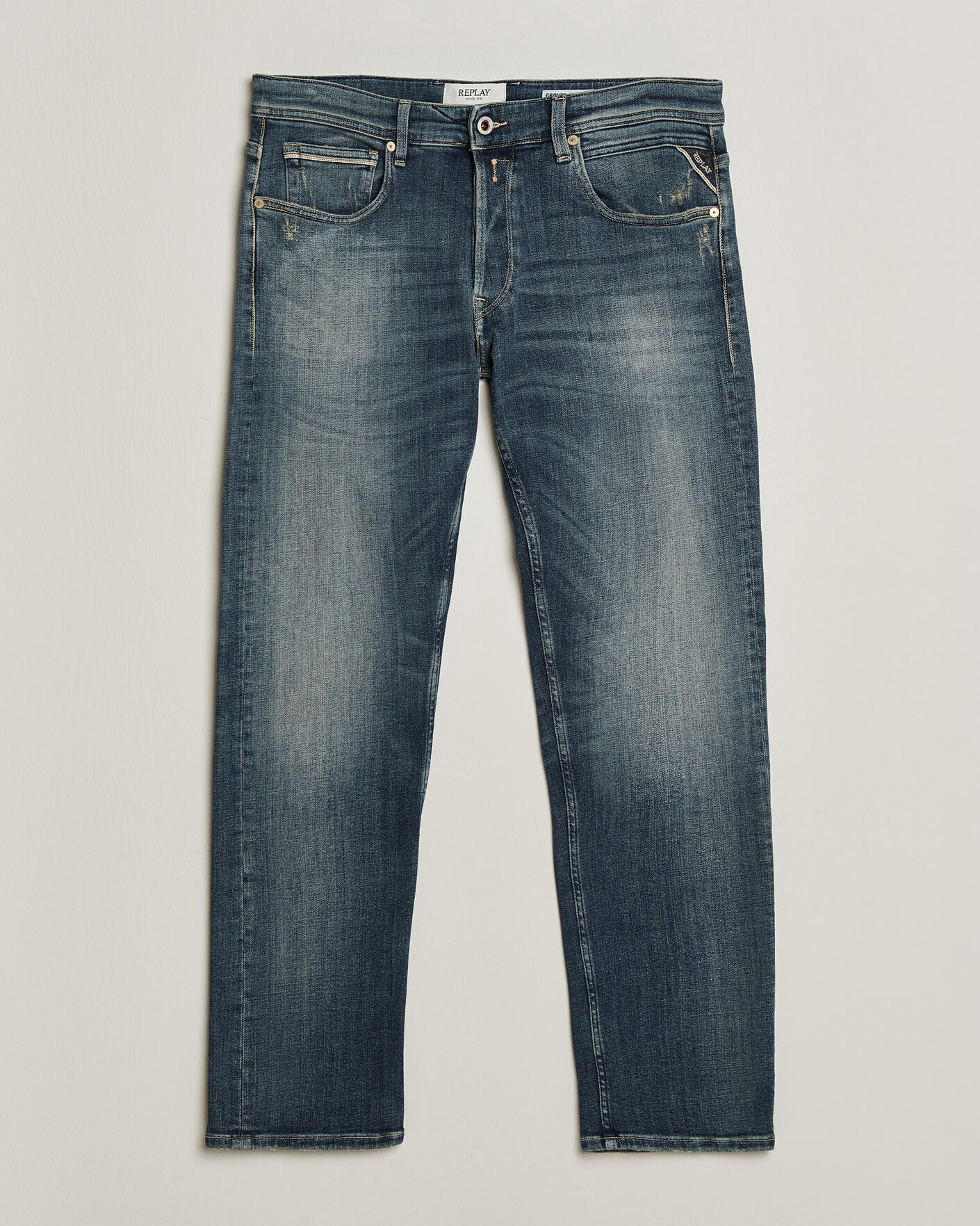 Hombres | Vaqueros | Replay | Grover 5 Years Wash Jeans Medium Blue