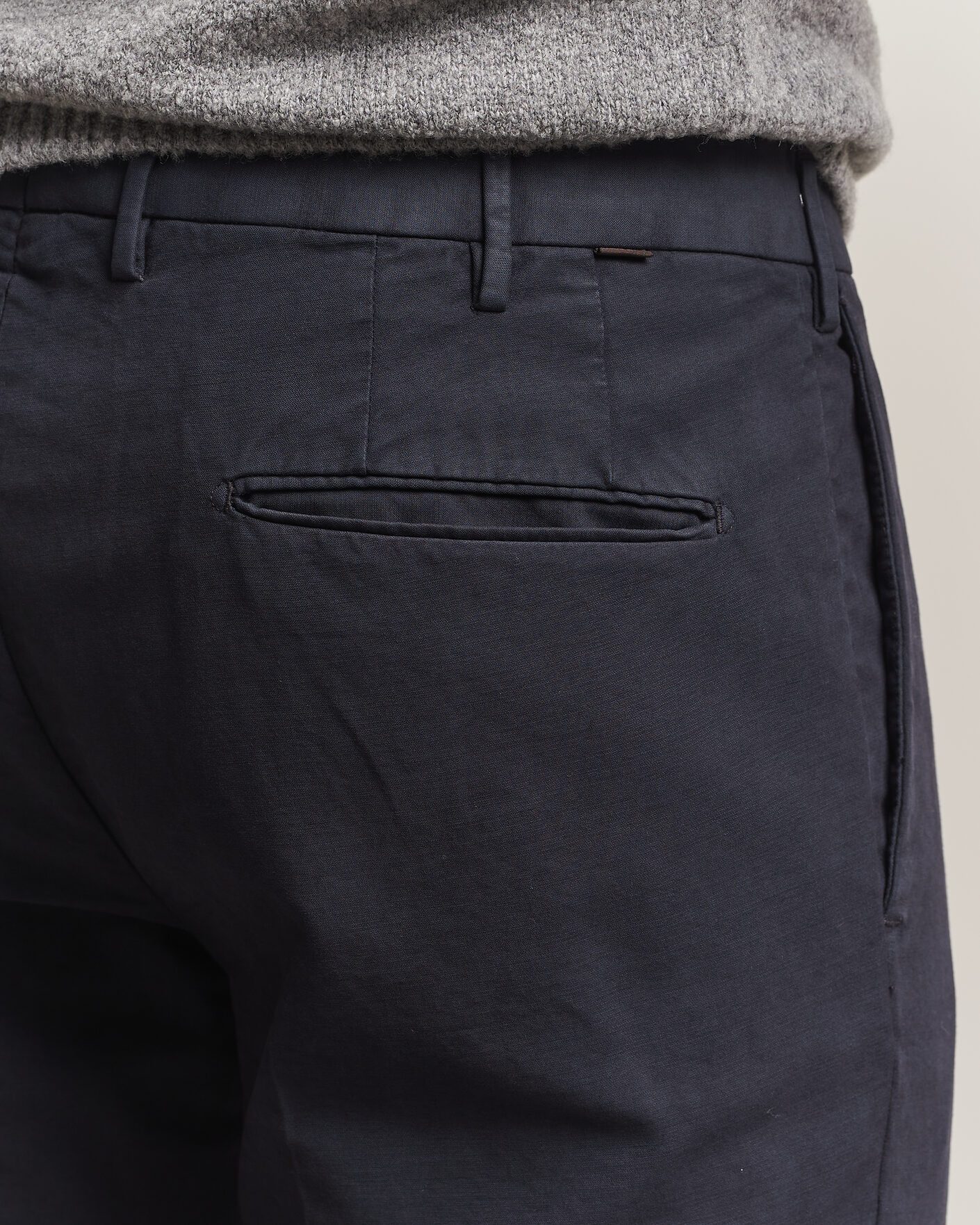 Hombres | Pantalones | Incotex | Slim Fit Soft Cotton Stretch Chinos Navy