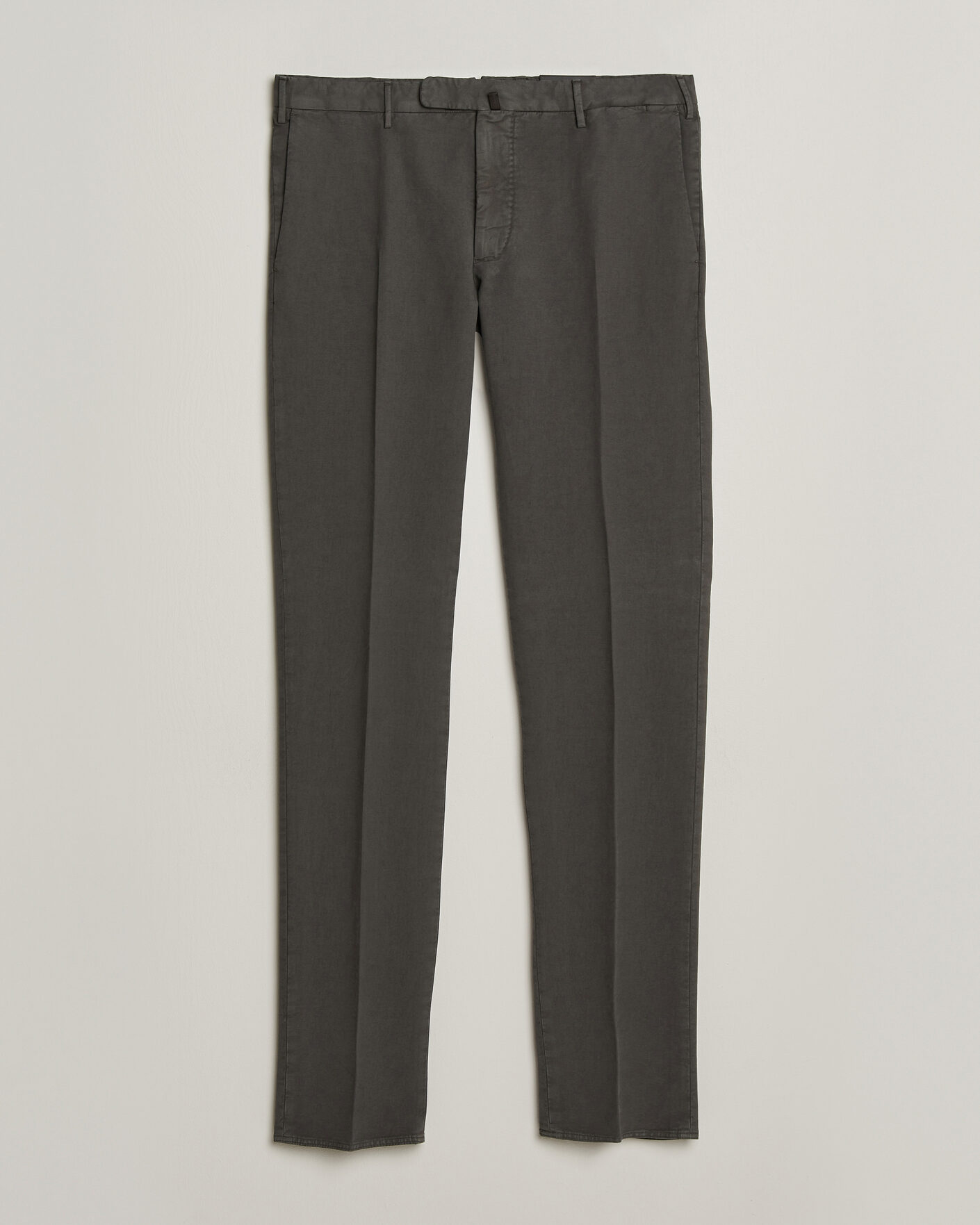 Hombres | Pantalones | Incotex | Slim Fit Soft Cotton Stretch Chinos Dark Grey