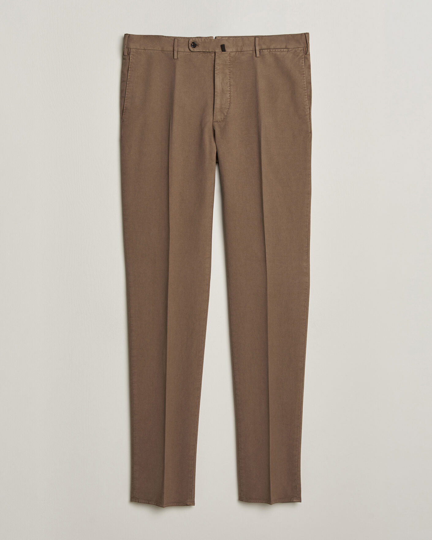 Hombres | Pantalones | Incotex | Regular Fit Soft Cotton Stretch Chinos Taupe