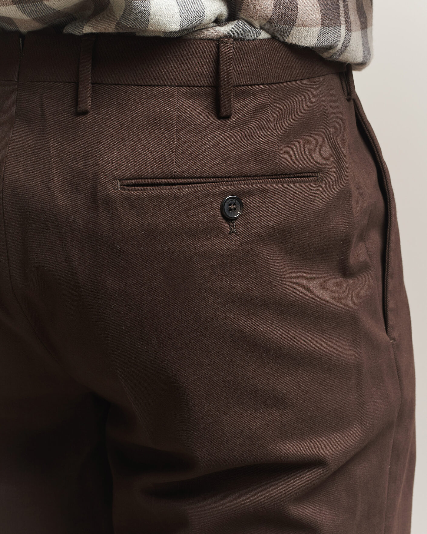Hombres | Pantalones | Incotex | Regular Fit Cotton/Cashmere Trousers Military