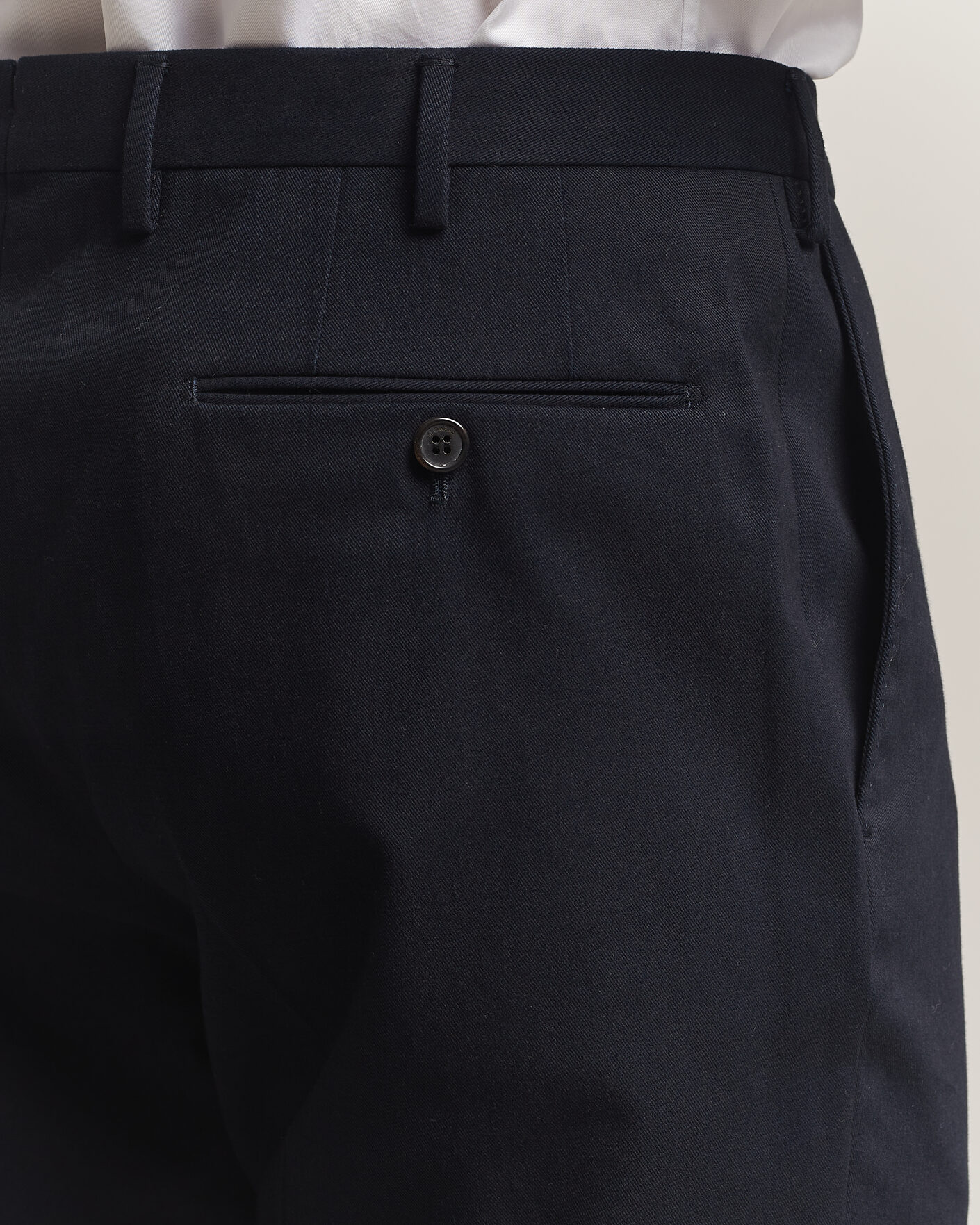 Hombres | Pantalones | Incotex | Regular Fit Cotton/Cashmere Trousers Navy