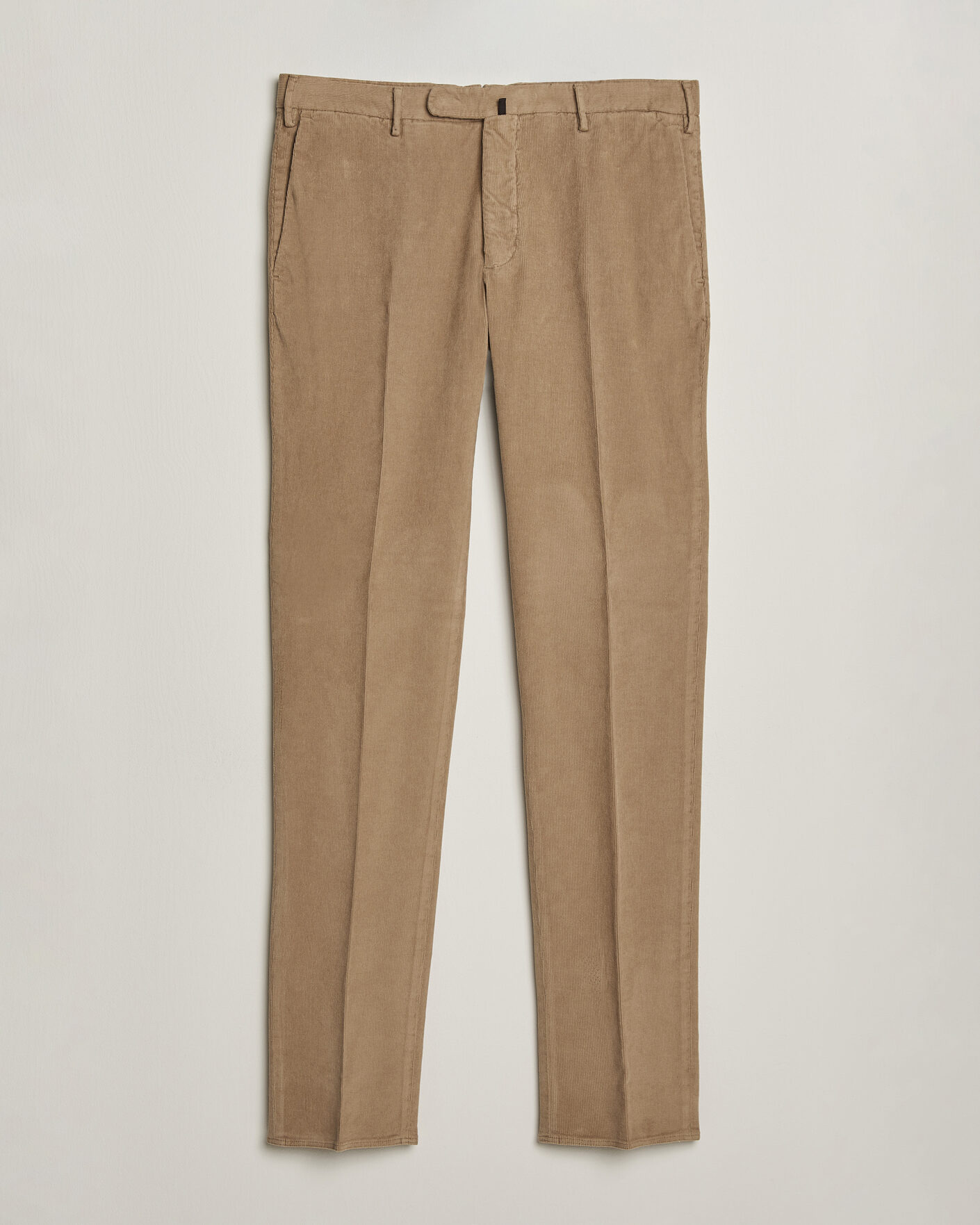 Hombres | Pantalones | Incotex | Slim Fit Baby Corduroy Trousers Beige