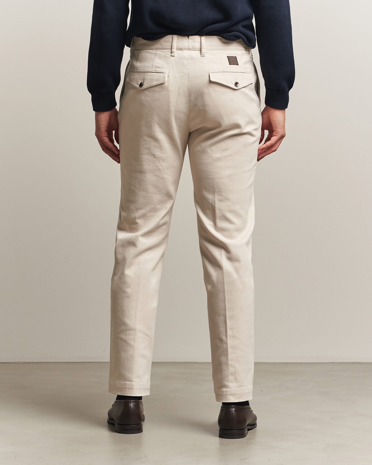 Hombres | Pantalones | Incotex | Regular Fit Cover Chinos Off White
