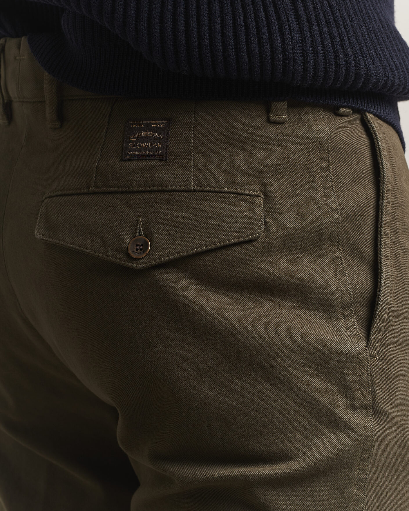 Hombres | Pantalones | Incotex | Regular Fit Cover Chinos Dark Green