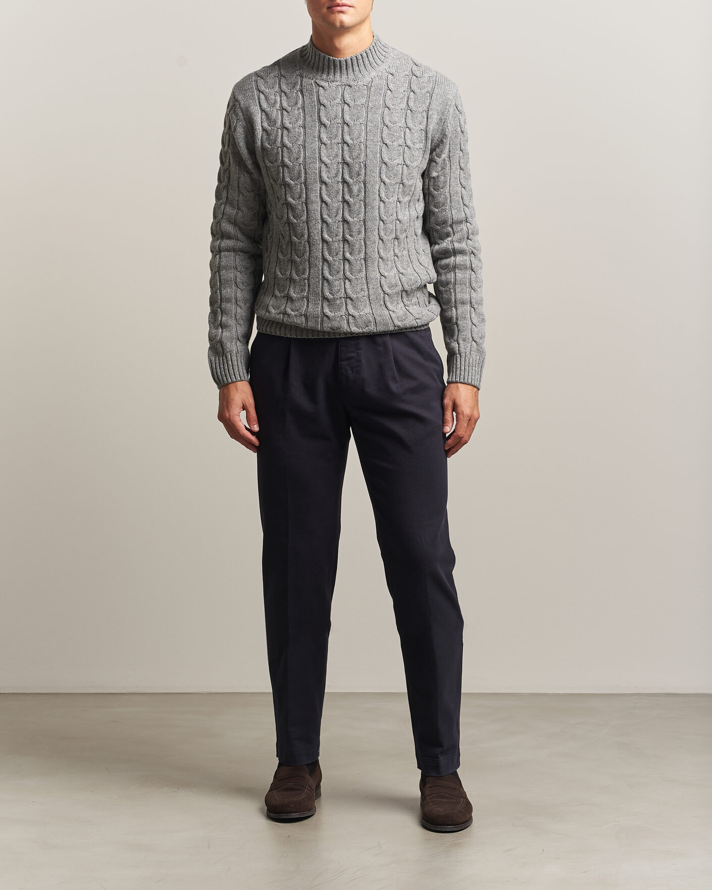 Hombres | Pantalones | Incotex | Regular Fit Cover Chinos Navy