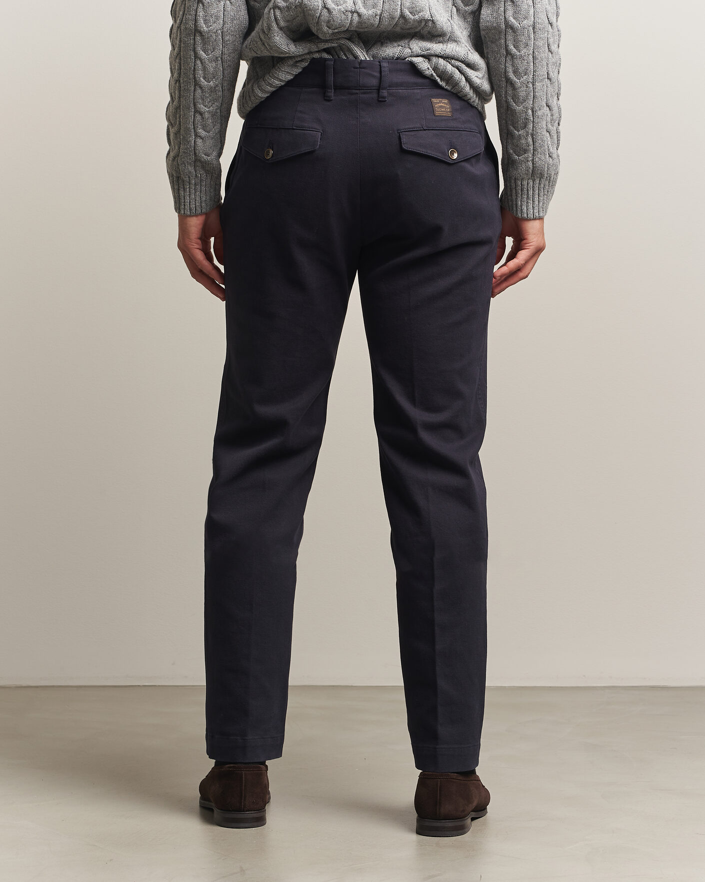 Hombres | Pantalones | Incotex | Regular Fit Cover Chinos Navy