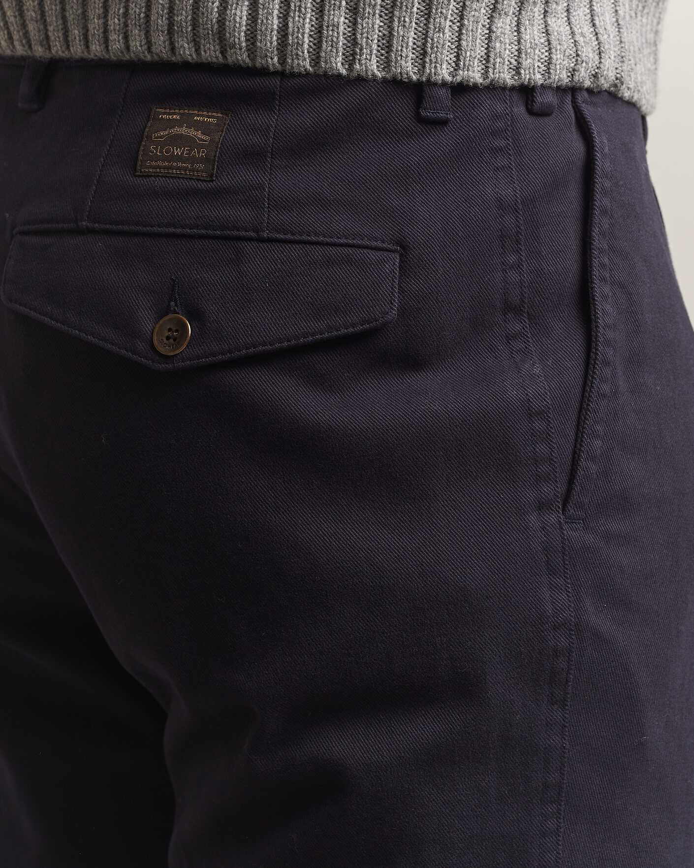Hombres | Pantalones | Incotex | Regular Fit Cover Chinos Navy