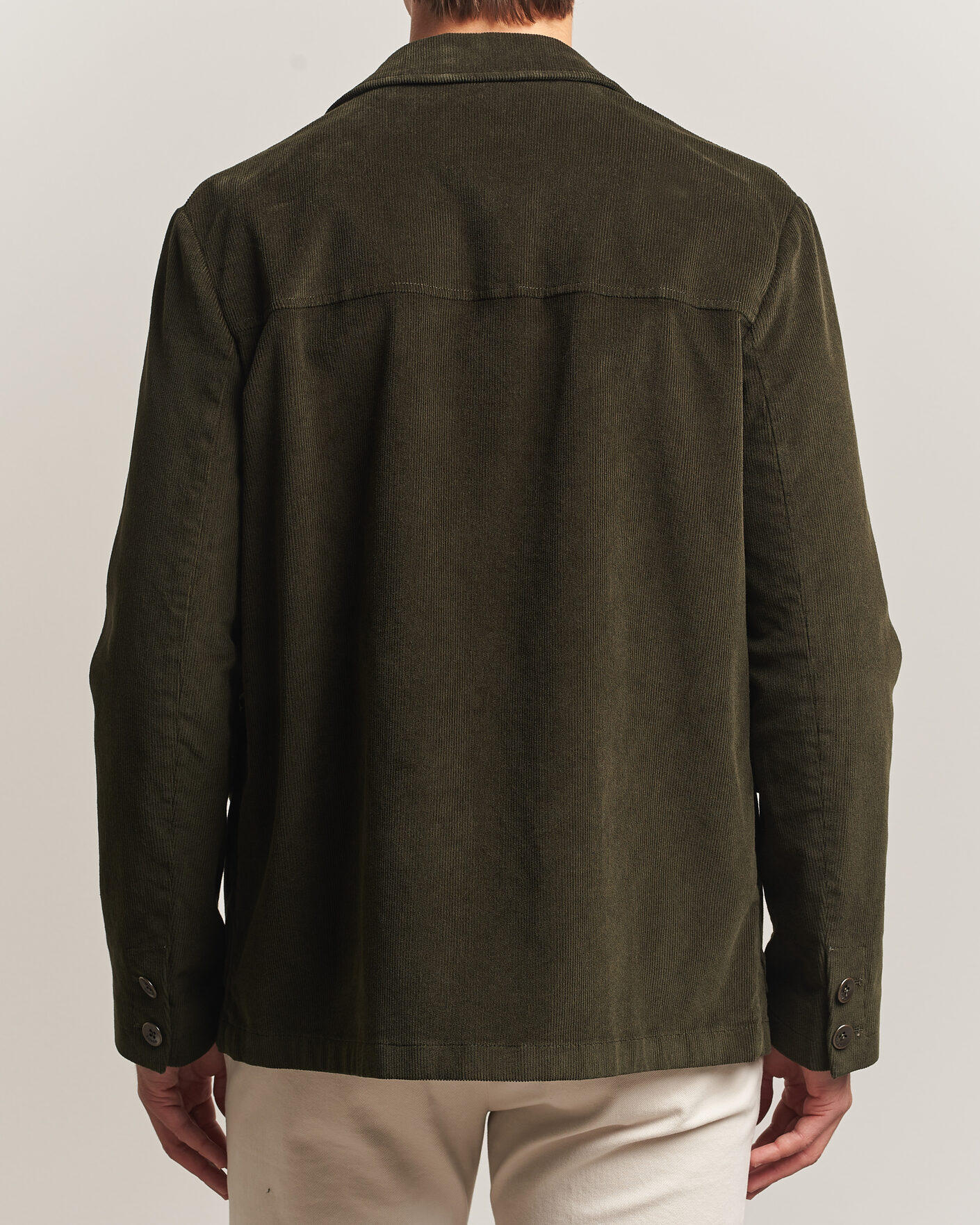 Hombres | Blazers | Incotex | Corduroy Sports Jacket Forest Green