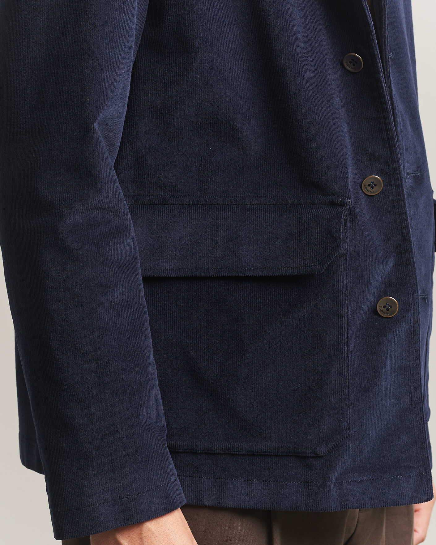 Hombres | Blazers | Incotex | Corduroy Sports Jacket Navy