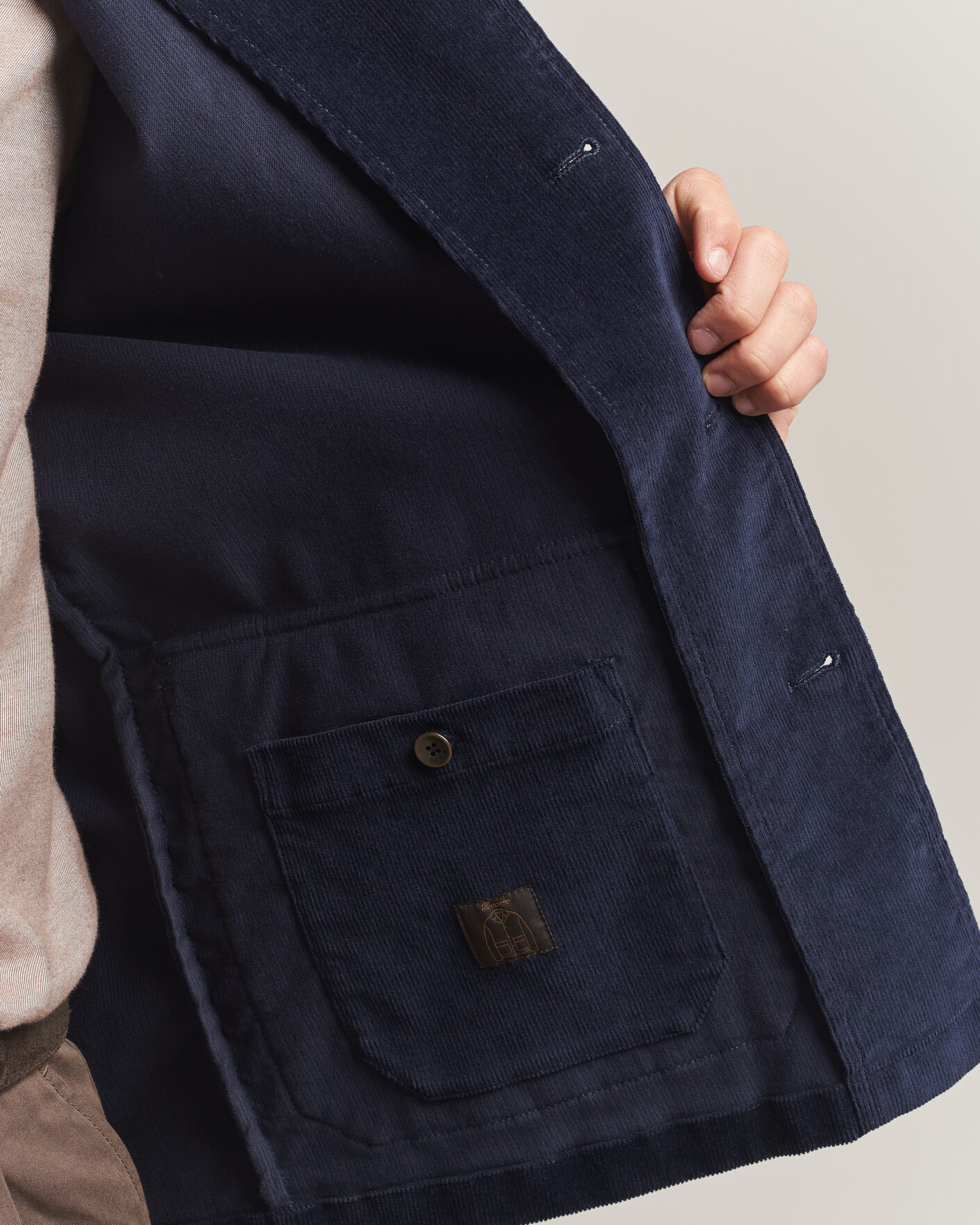 Hombres | Blazers | Incotex | Corduroy Sports Jacket Navy