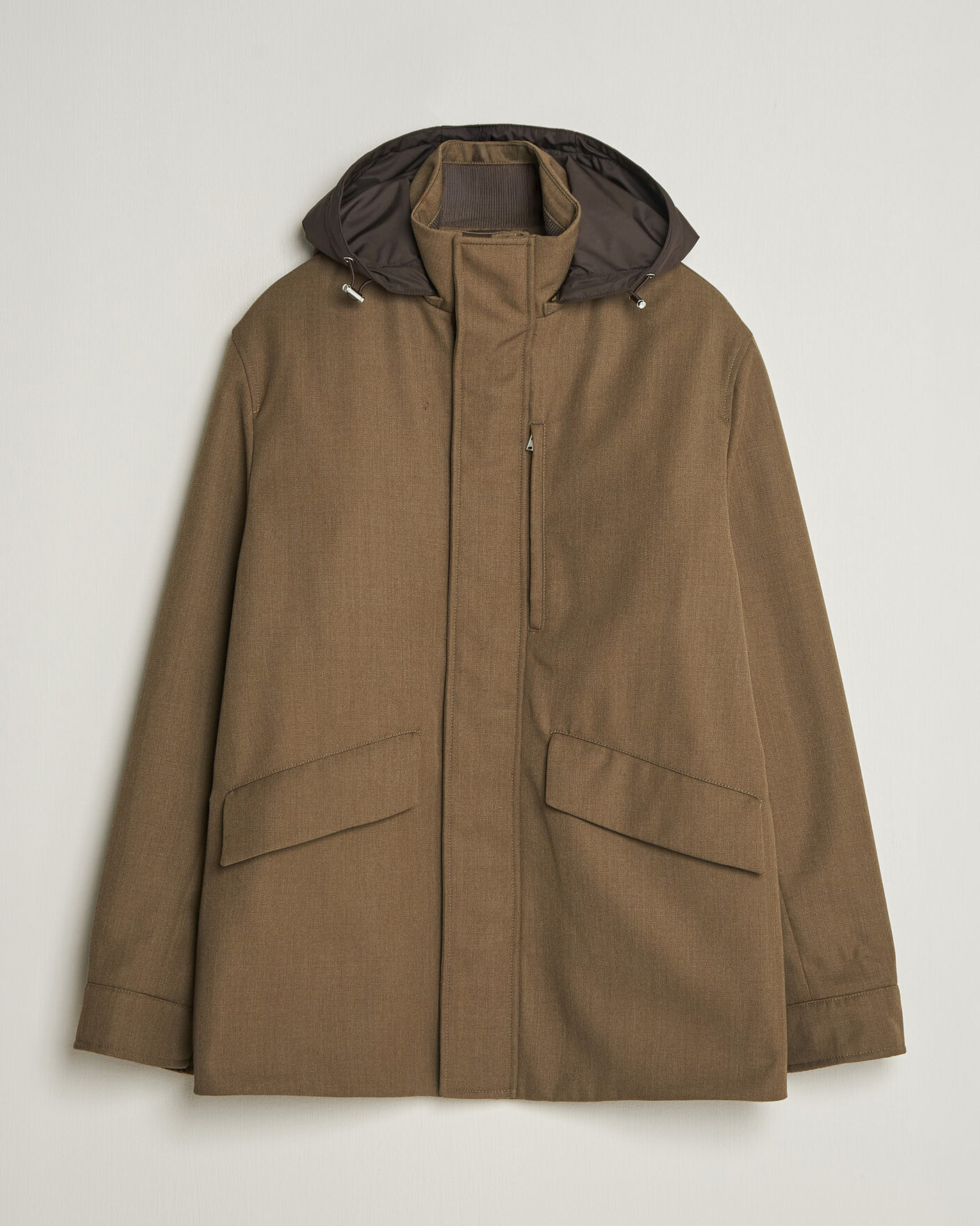 Hombres | Abrigos y chaquetas | Incotex | Water Repellent Rain Caban Country Green