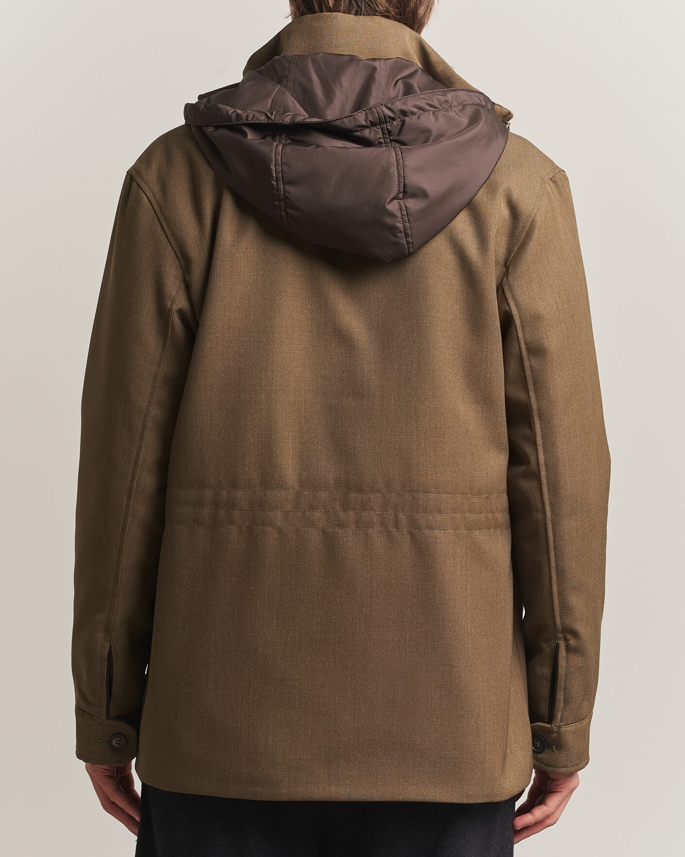 Hombres | Abrigos y chaquetas | Incotex | Water Repellent Rain Caban Country Green