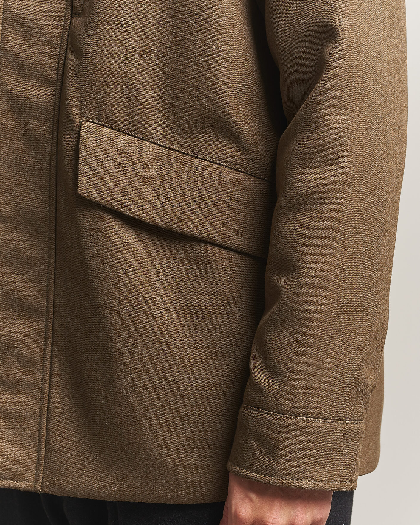 Hombres | Abrigos y chaquetas | Incotex | Water Repellent Rain Caban Country Green