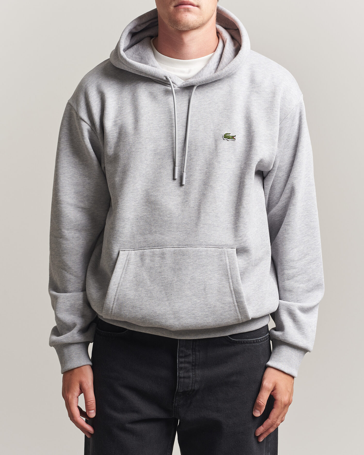 Hombres | Jerséis y prendas de punto | Lacoste | Hoodie Silver Chine