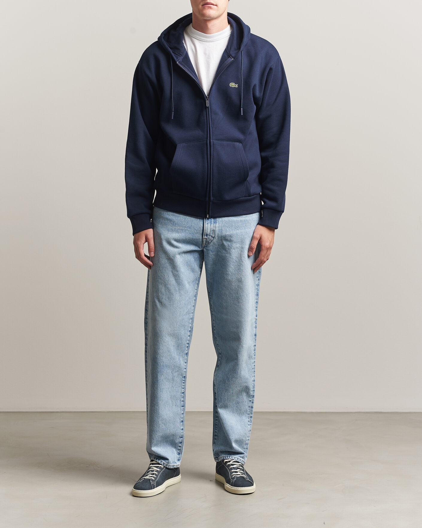 Hombres | Jerséis y prendas de punto | Lacoste | Full Zip Hoodie Navy Blue