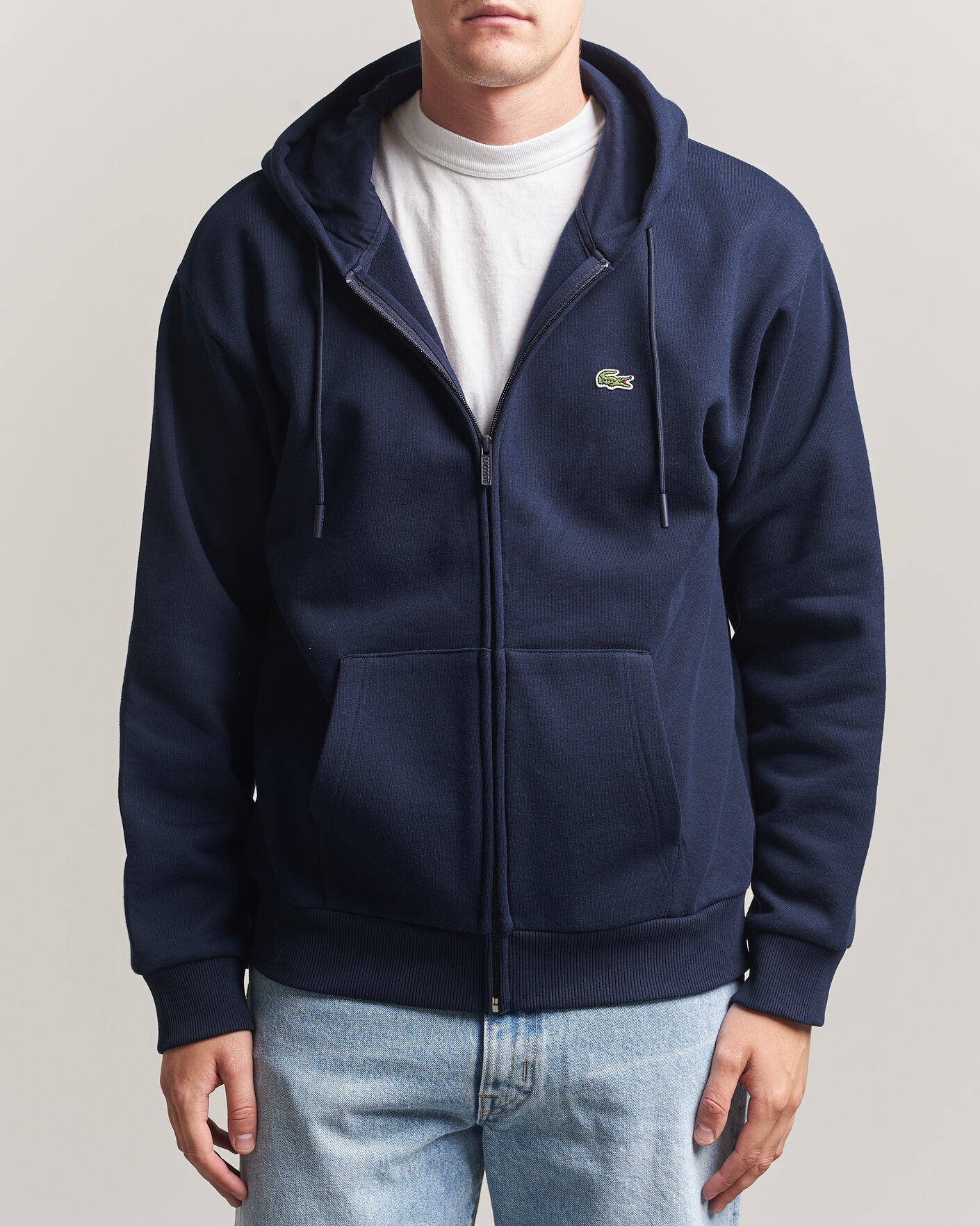 Hombres | Jerséis y prendas de punto | Lacoste | Full Zip Hoodie Navy Blue