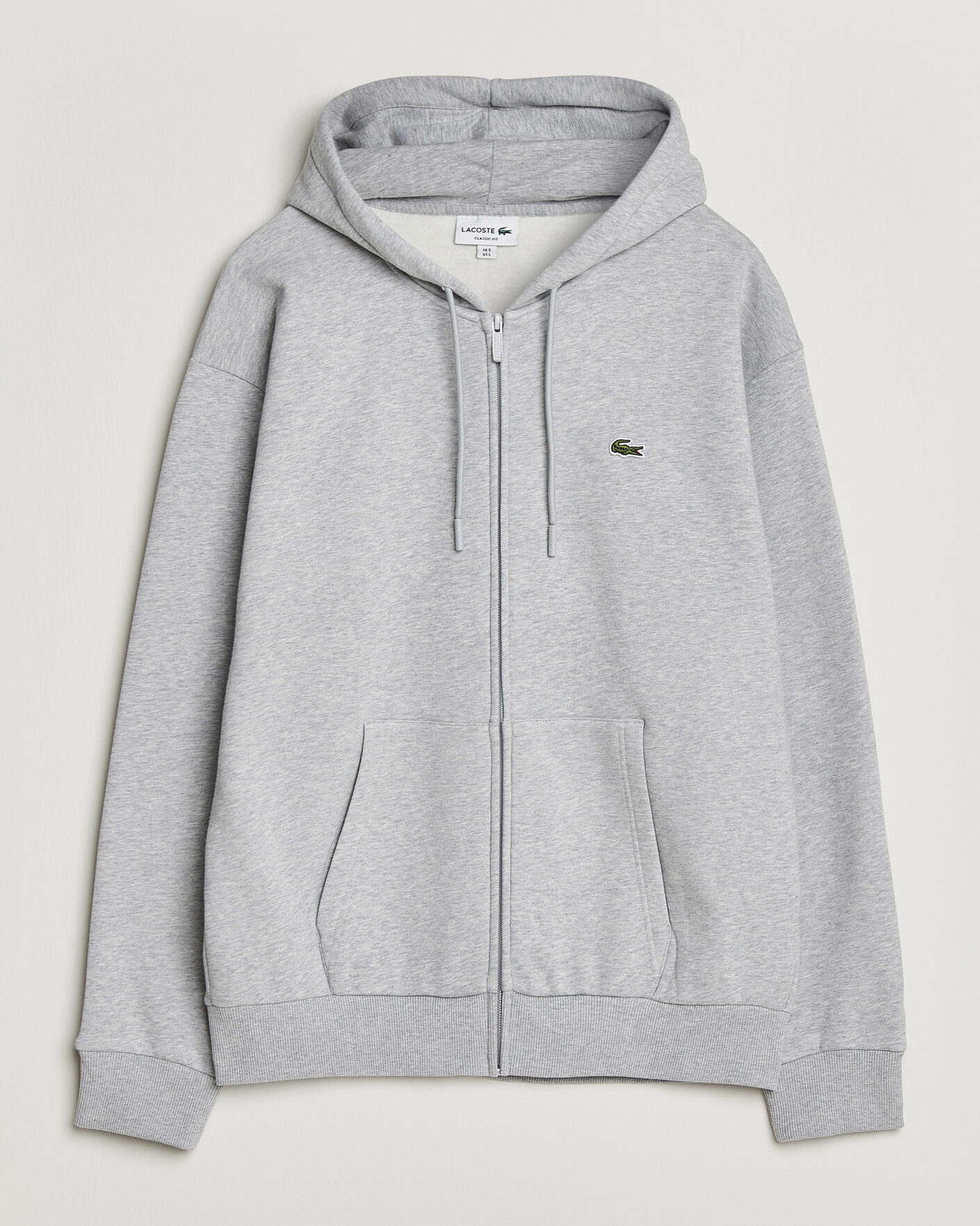 Hombres | Jerséis y prendas de punto | Lacoste | Full Zip Hoodie Silver Chine