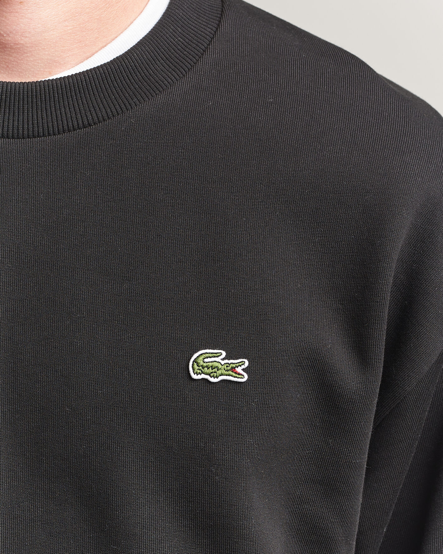 Hombres | Jerséis y prendas de punto | Lacoste | Crew Neck Sweatshirt Black
