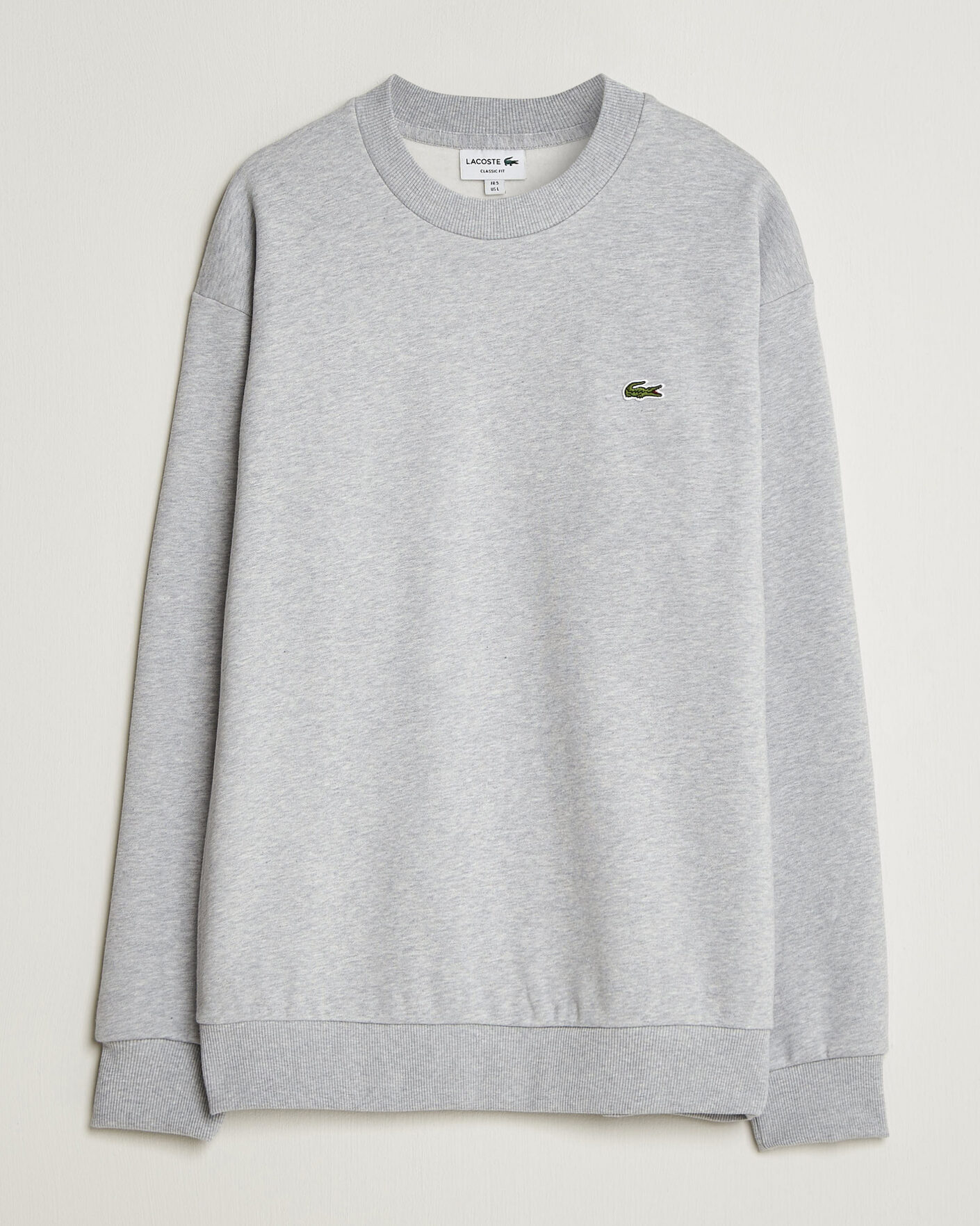 Hombres | Jerséis y prendas de punto | Lacoste | Crew Neck Sweatshirt Silver Chine
