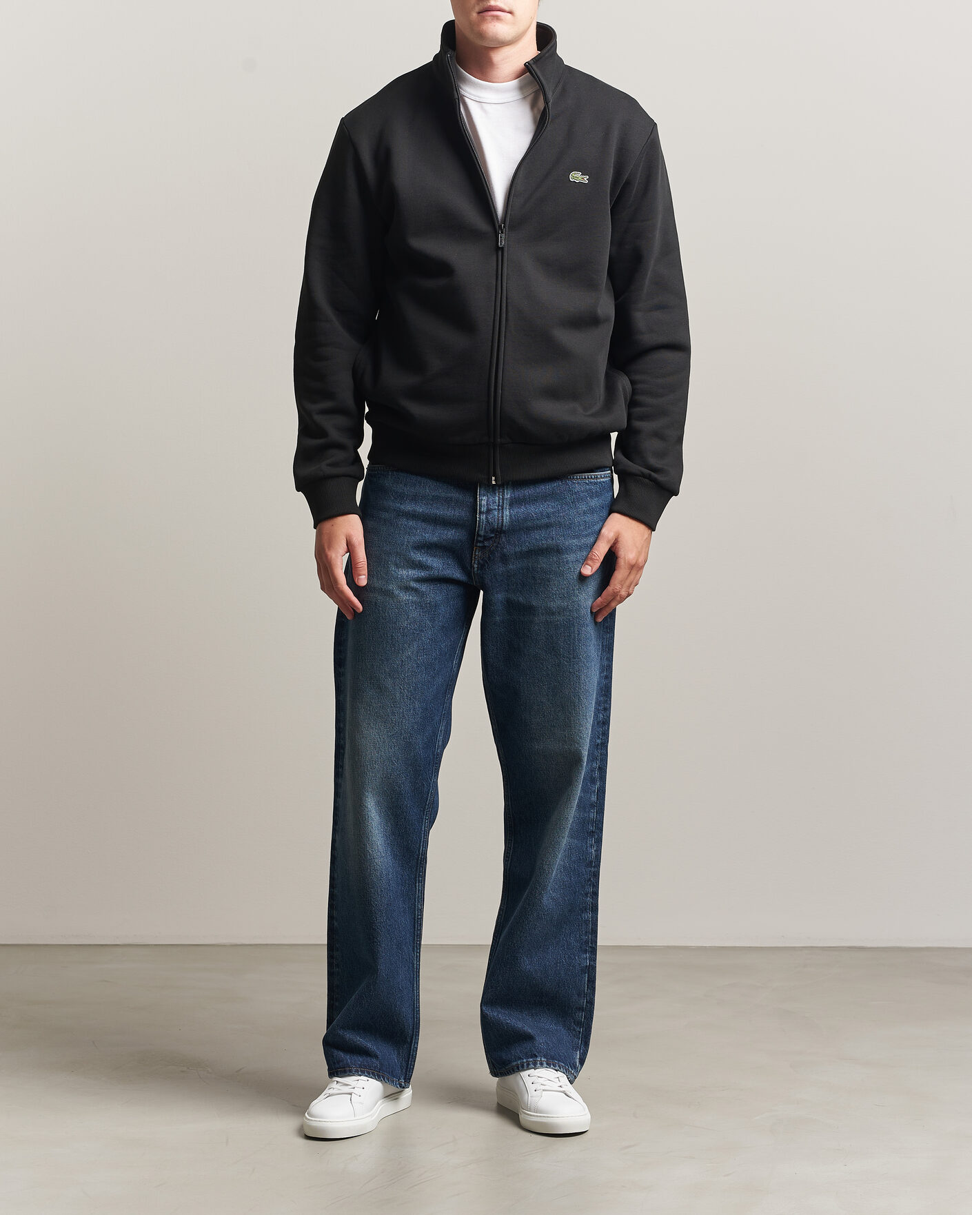 Hombres | Jerséis y prendas de punto | Lacoste | Full Zip Sweater Black