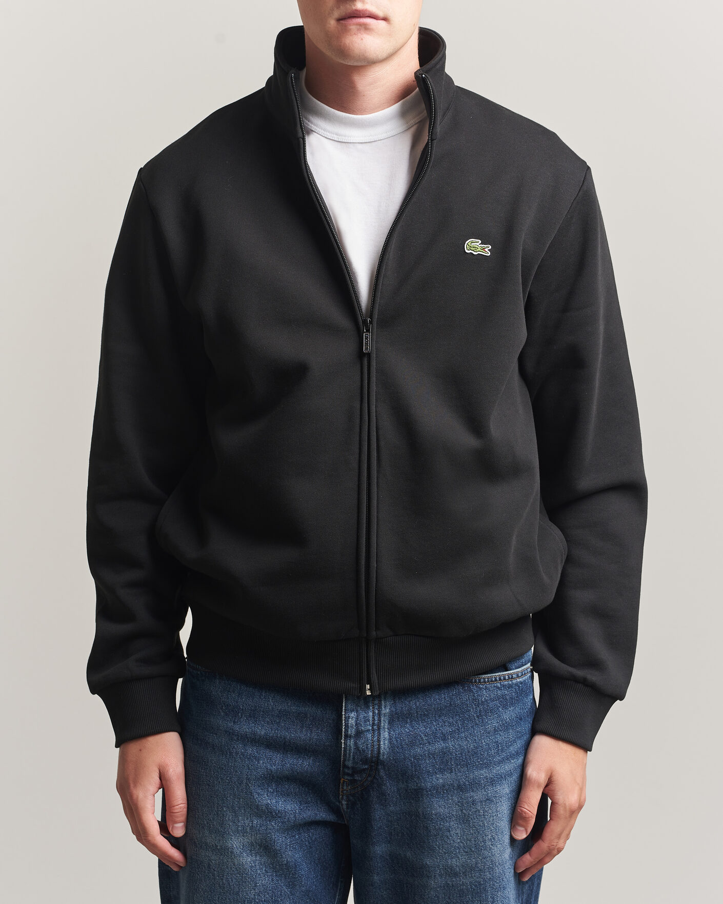 Hombres | Jerséis y prendas de punto | Lacoste | Full Zip Sweater Black