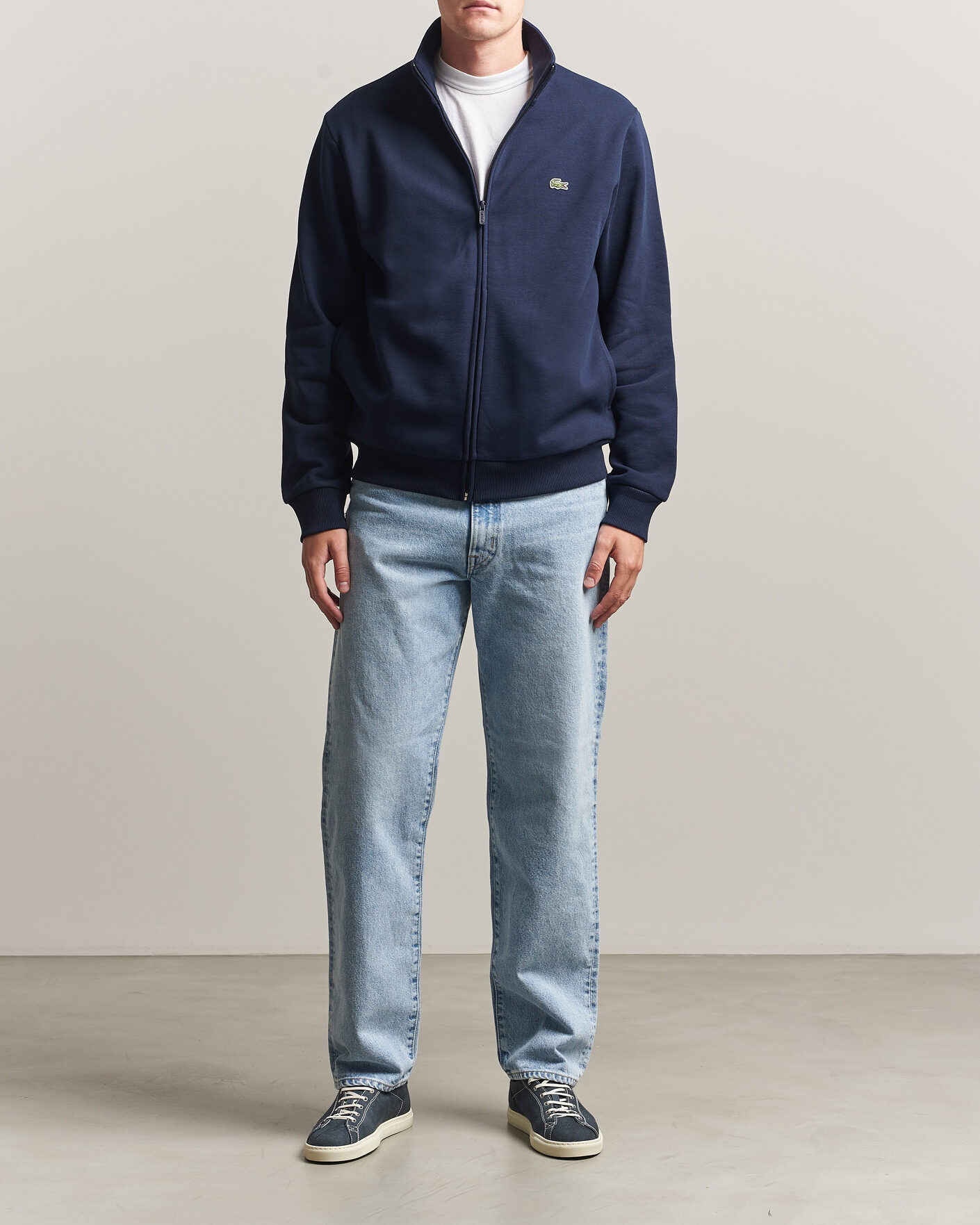 Hombres | Jerséis y prendas de punto | Lacoste | Full Zip Sweater Navy Blue