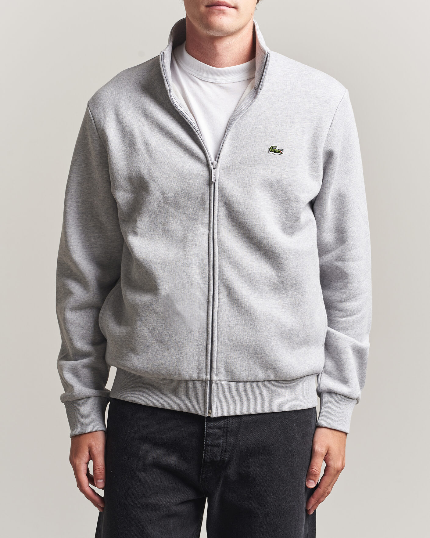 Hombres | Jerséis y prendas de punto | Lacoste | Full Zip Sweater Silver Chine
