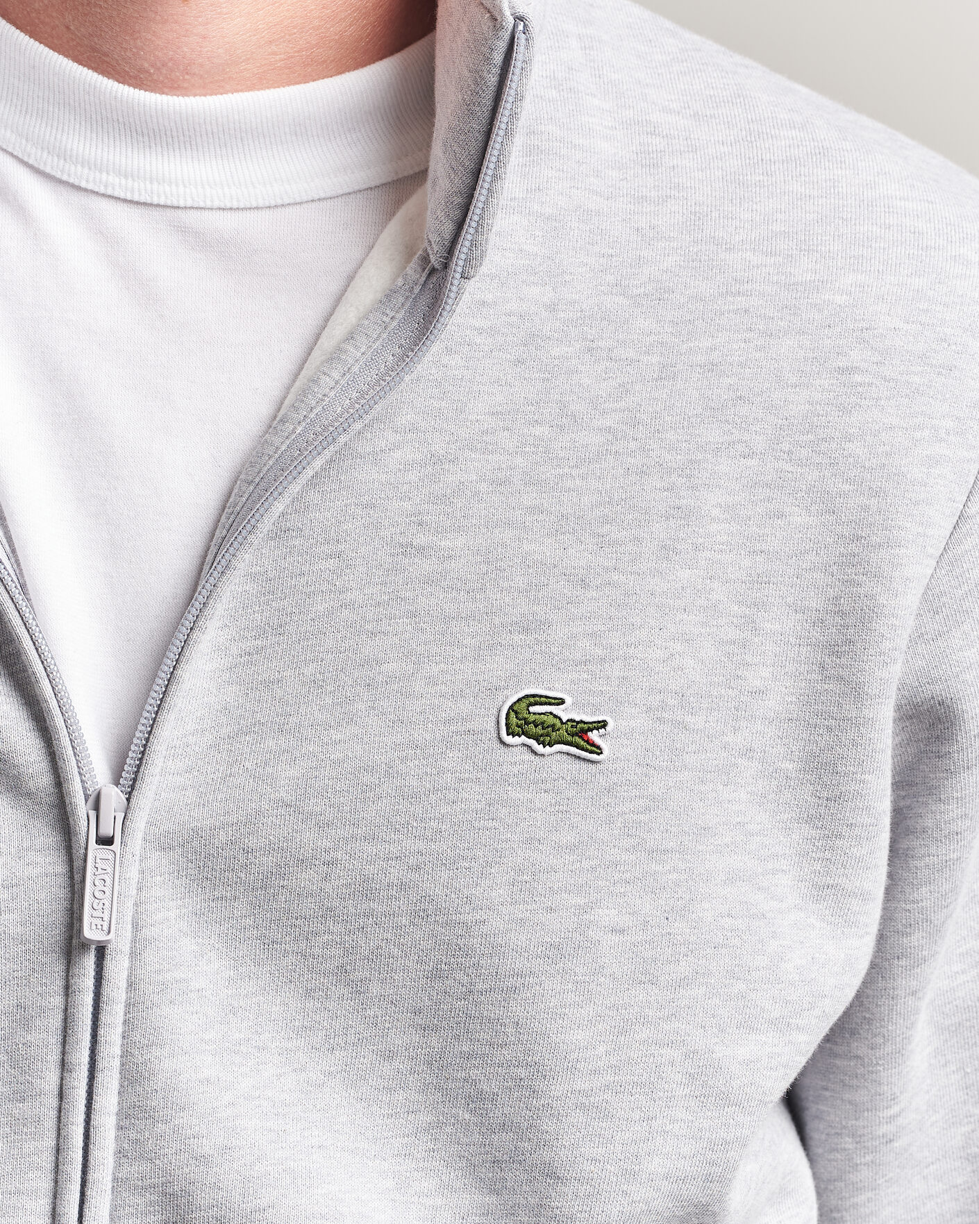 Hombres | Jerséis y prendas de punto | Lacoste | Full Zip Sweater Silver Chine