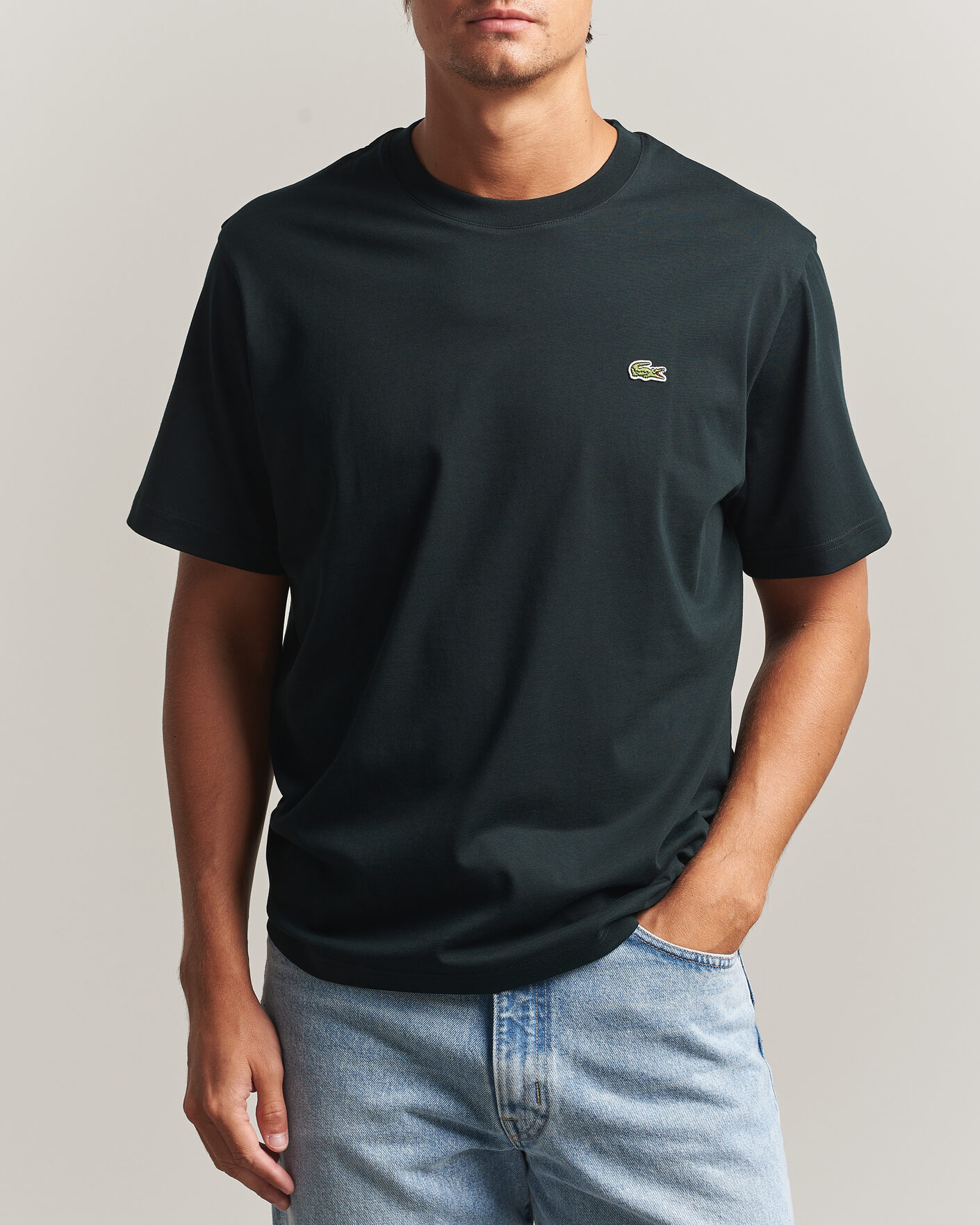 Hombres | Camisetas | Lacoste | Crew Neck T-Shirt Dark Varech