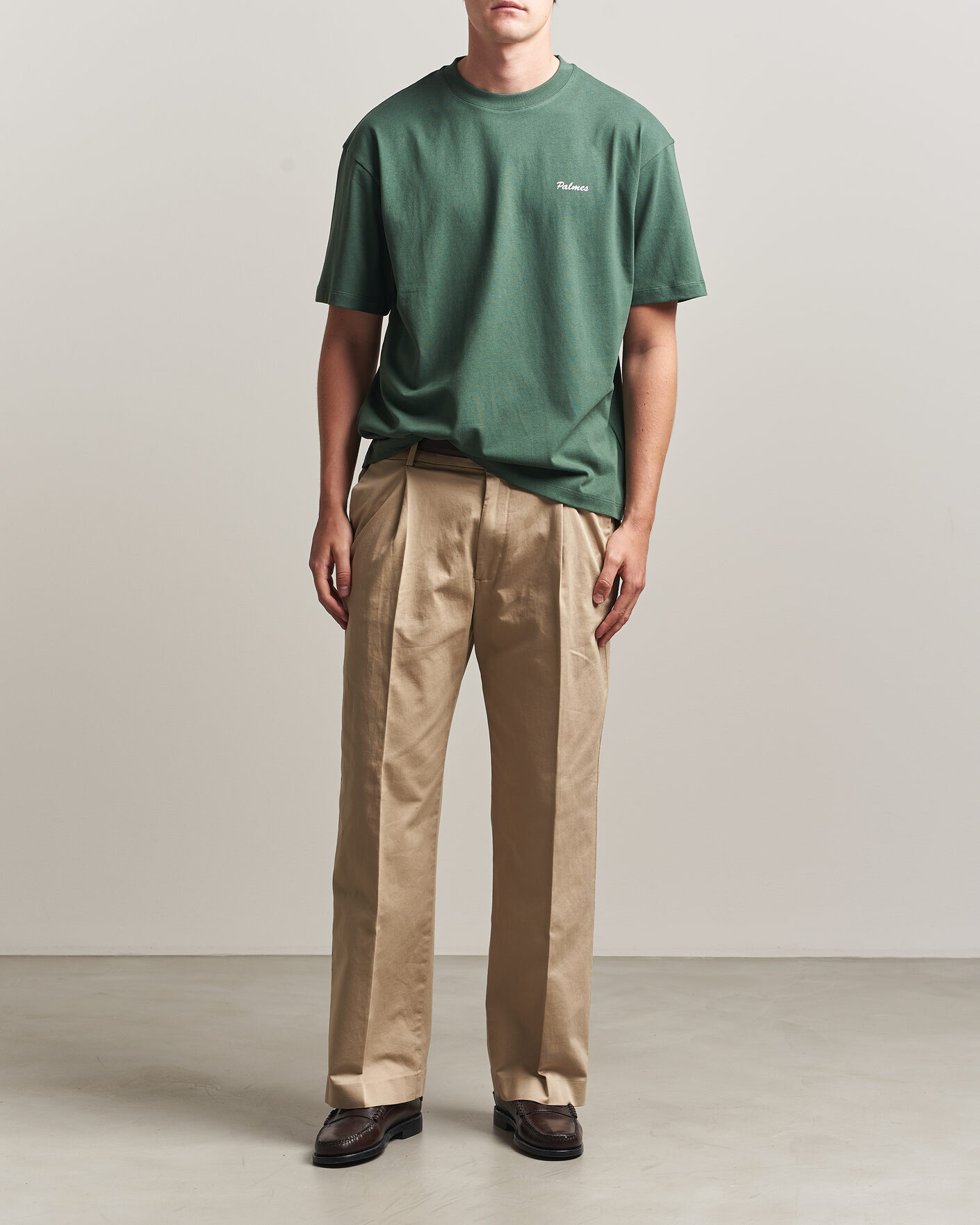 Hombres | Camisetas | Palmes | Logo T-Shirt Dark Green