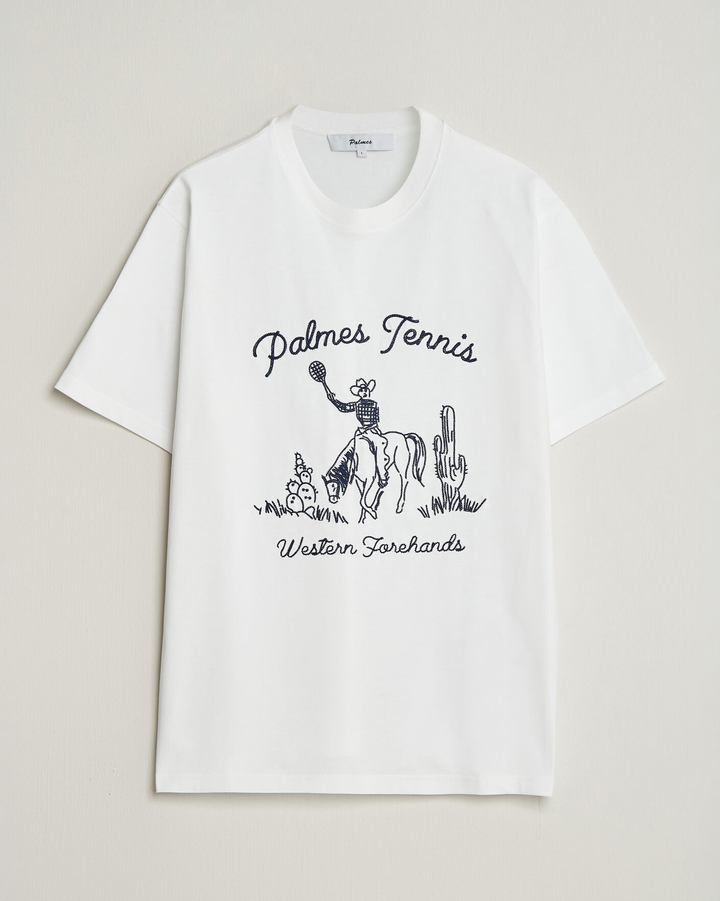 Hombres | Camisetas | Palmes | Western T-Shirt White
