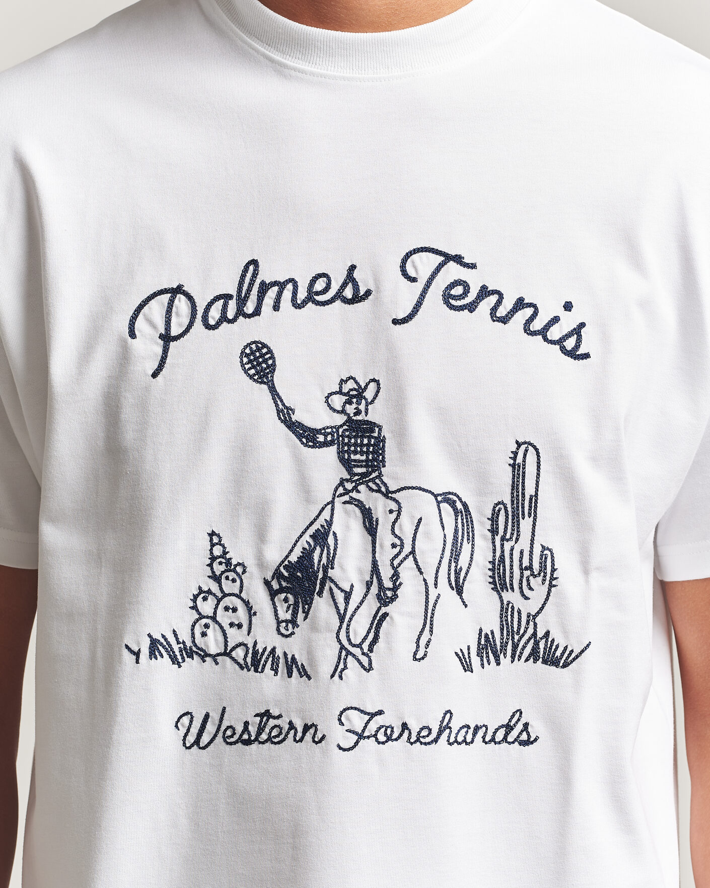 Hombres | Camisetas | Palmes | Western T-Shirt White
