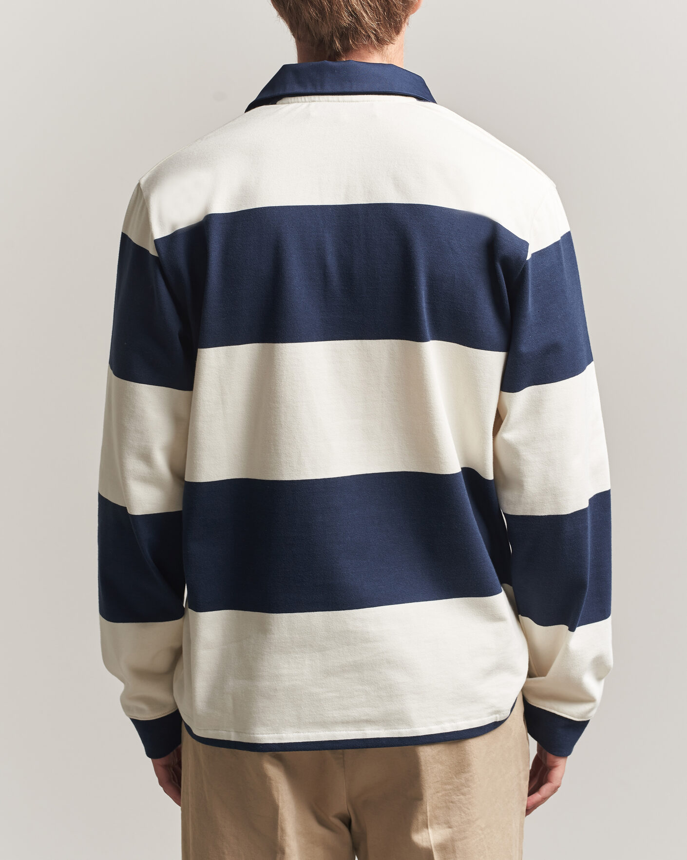 Hombres | Jerséis y prendas de punto | Palmes | Ball Rugby Shirt Navy Stripe