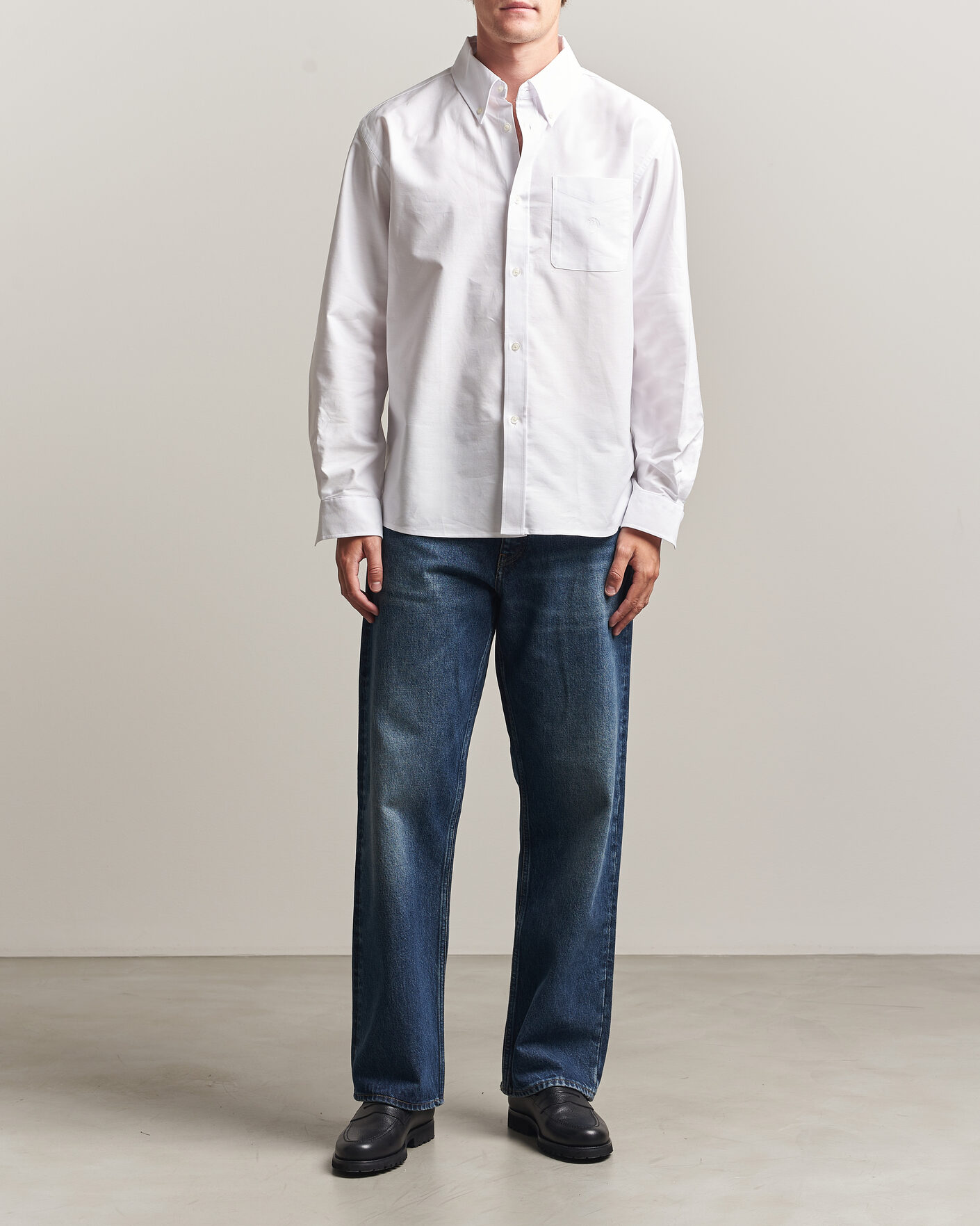 Hombres | Camisas | Palmes | Deuce Oxford Shirt White