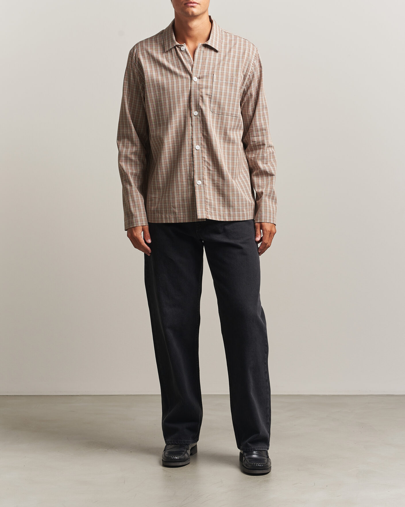 Hombres | Camisas | Palmes | Fault Shirt Brown Check