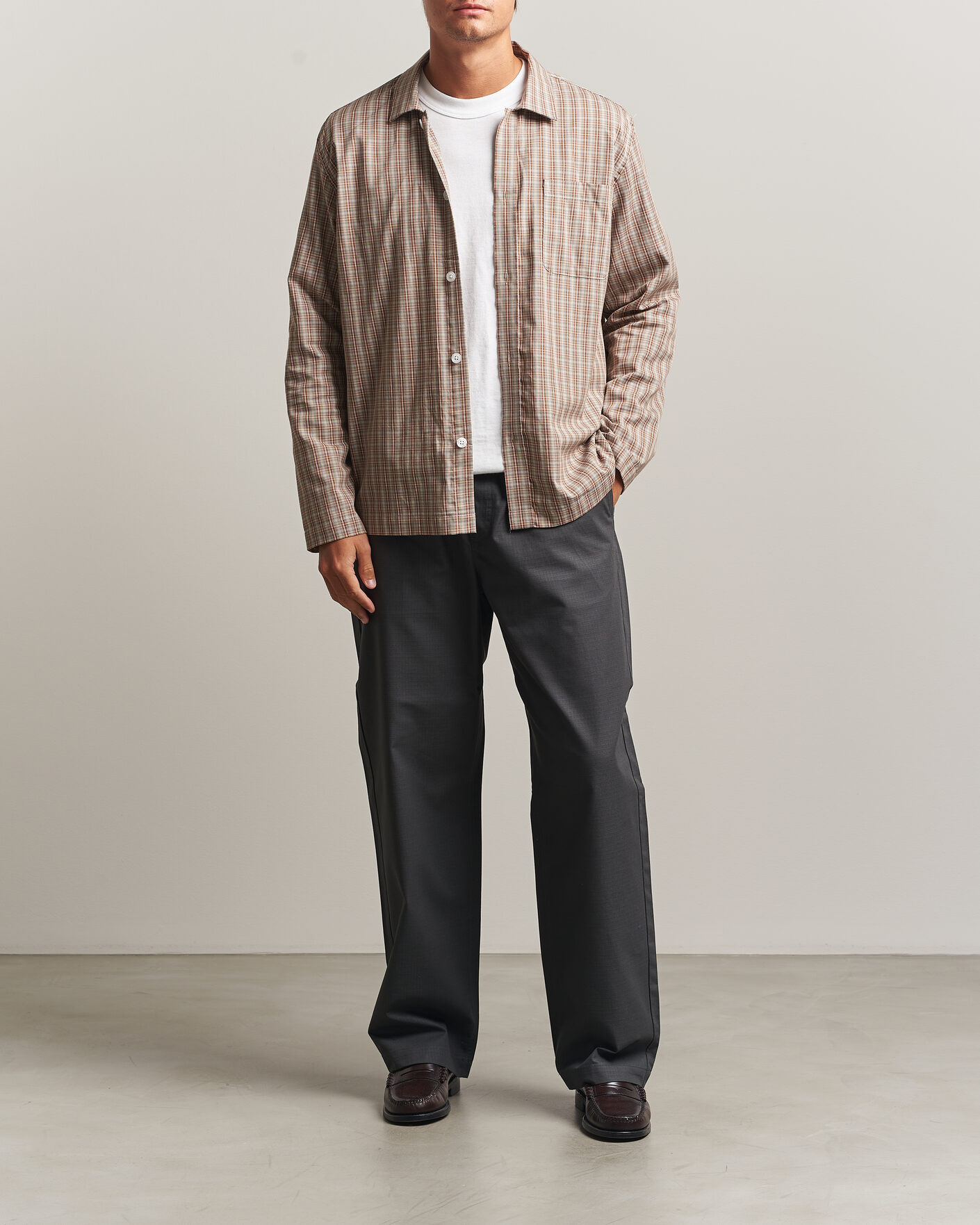 Hombres | Pantalones | Palmes | Lucien Ripstop Trousers Charcoal