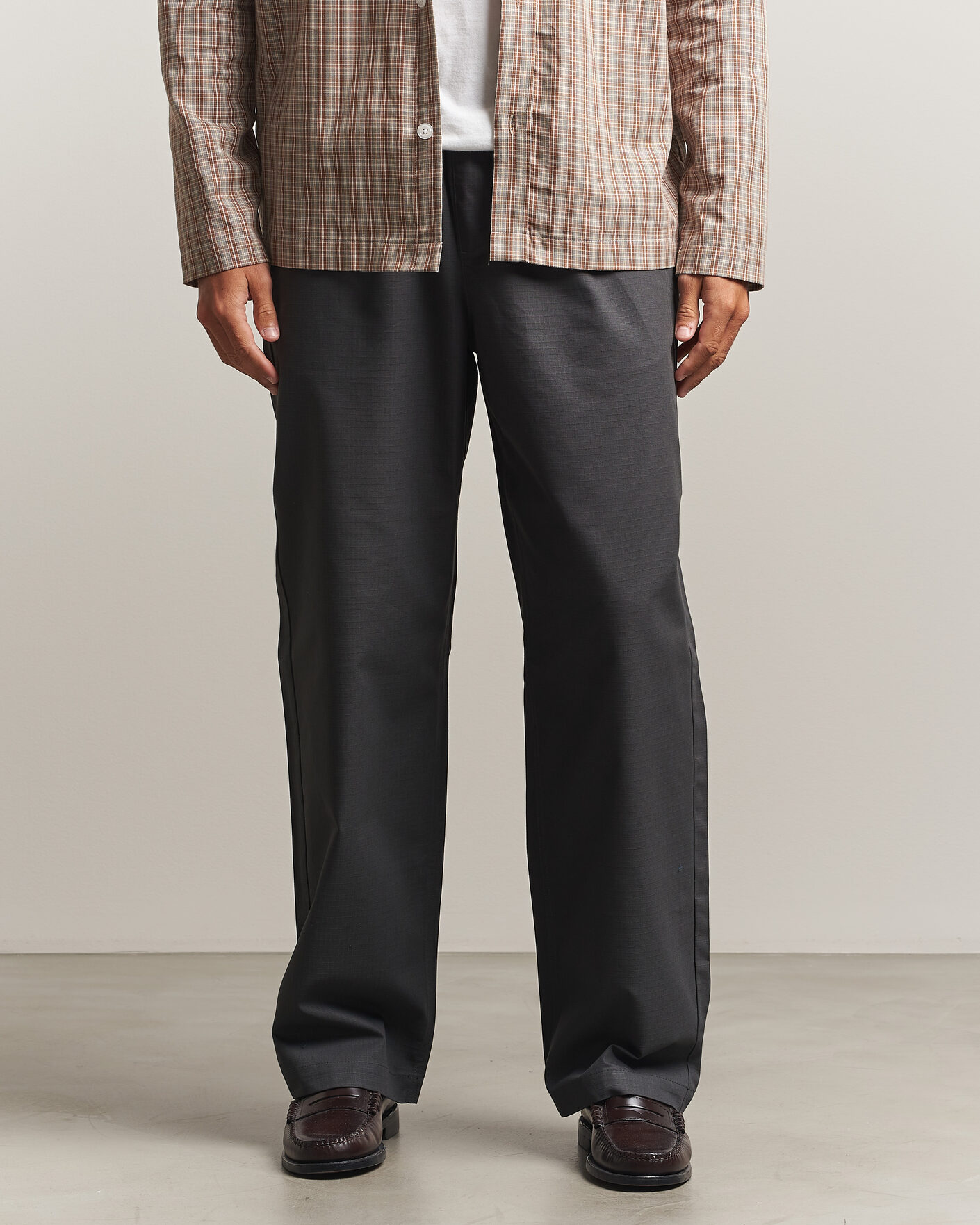 Hombres | Pantalones | Palmes | Lucien Ripstop Trousers Charcoal