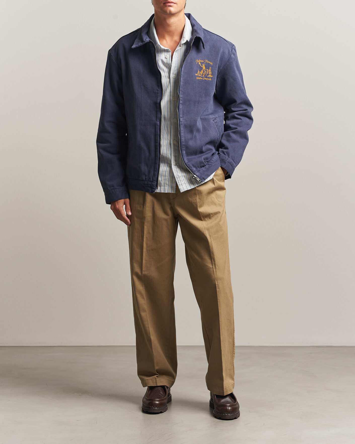 Hombres | Abrigos y chaquetas | Palmes | Western Zip Jacket Navy