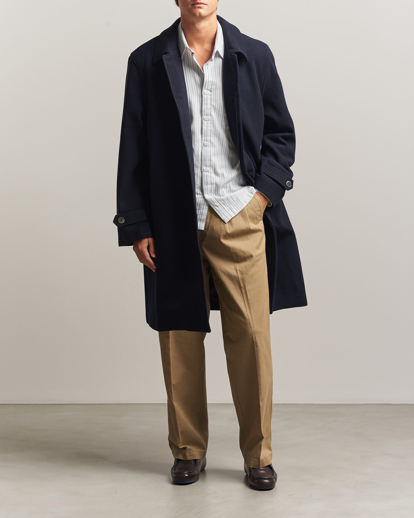 Hombres | Abrigos y chaquetas | Palmes | Cedric Wool Coat Navy