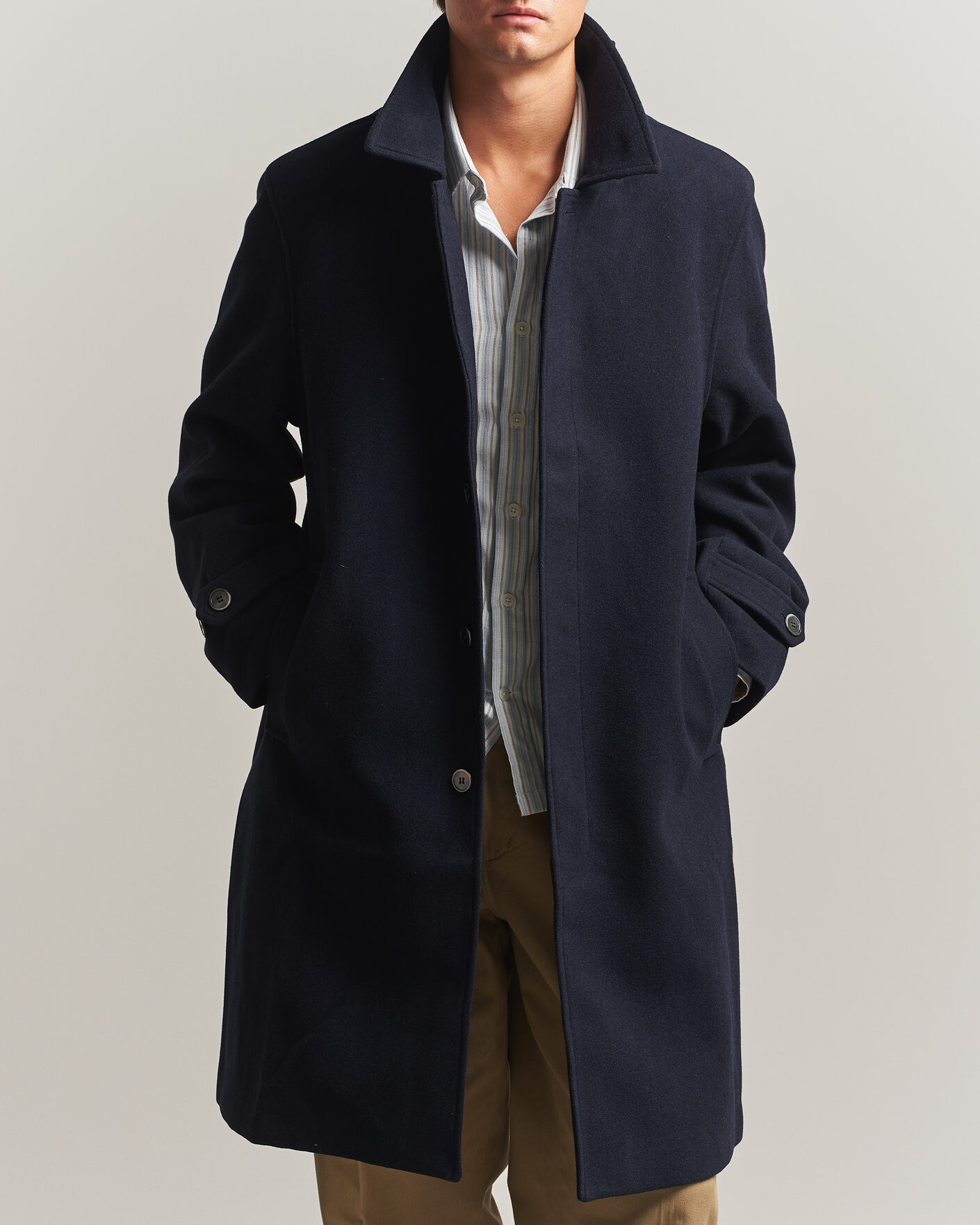 Hombres | Abrigos y chaquetas | Palmes | Cedric Wool Coat Navy