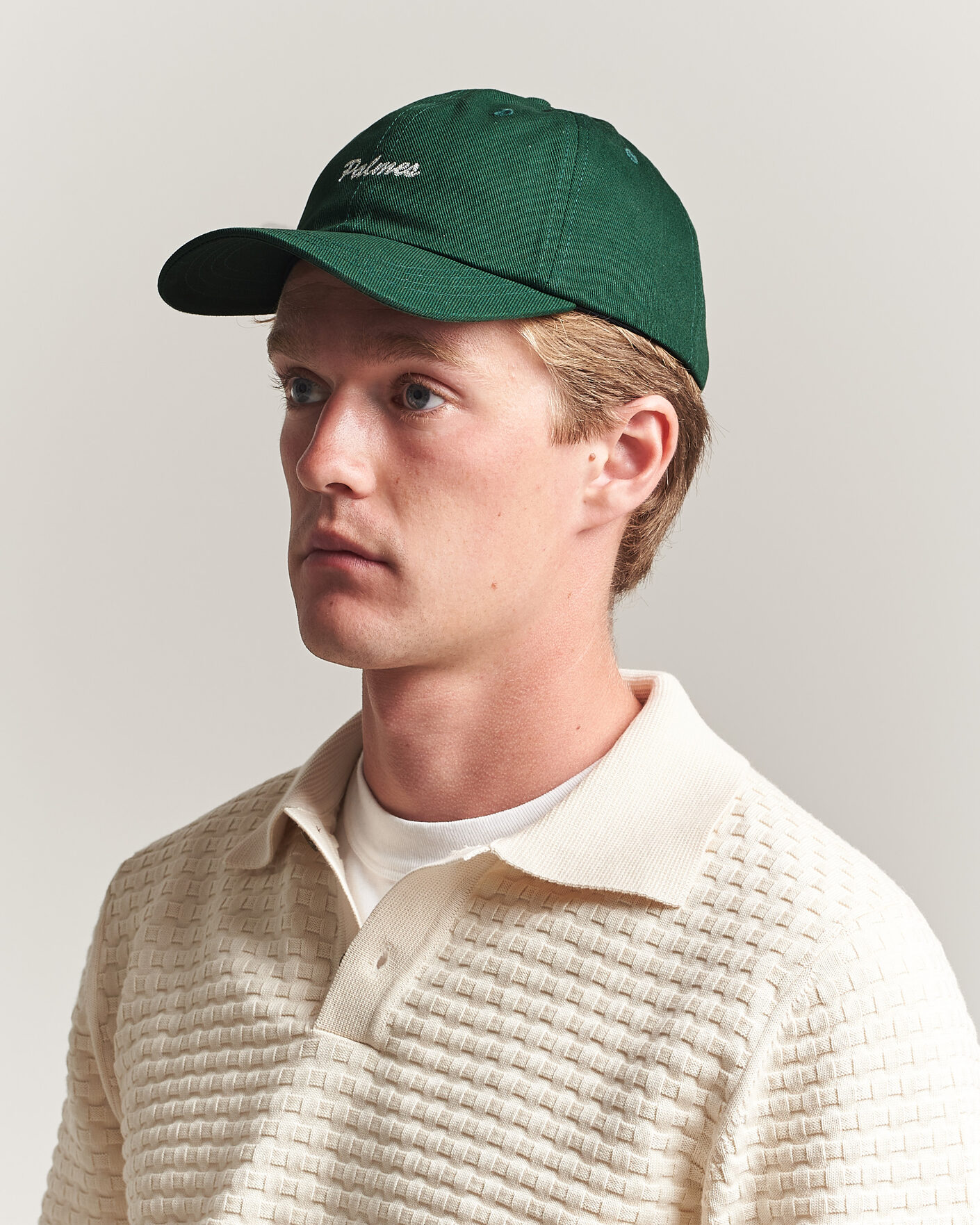 Hombres | Sombreros y gorras | Palmes | Logo 6-Panel Cap Dark Green