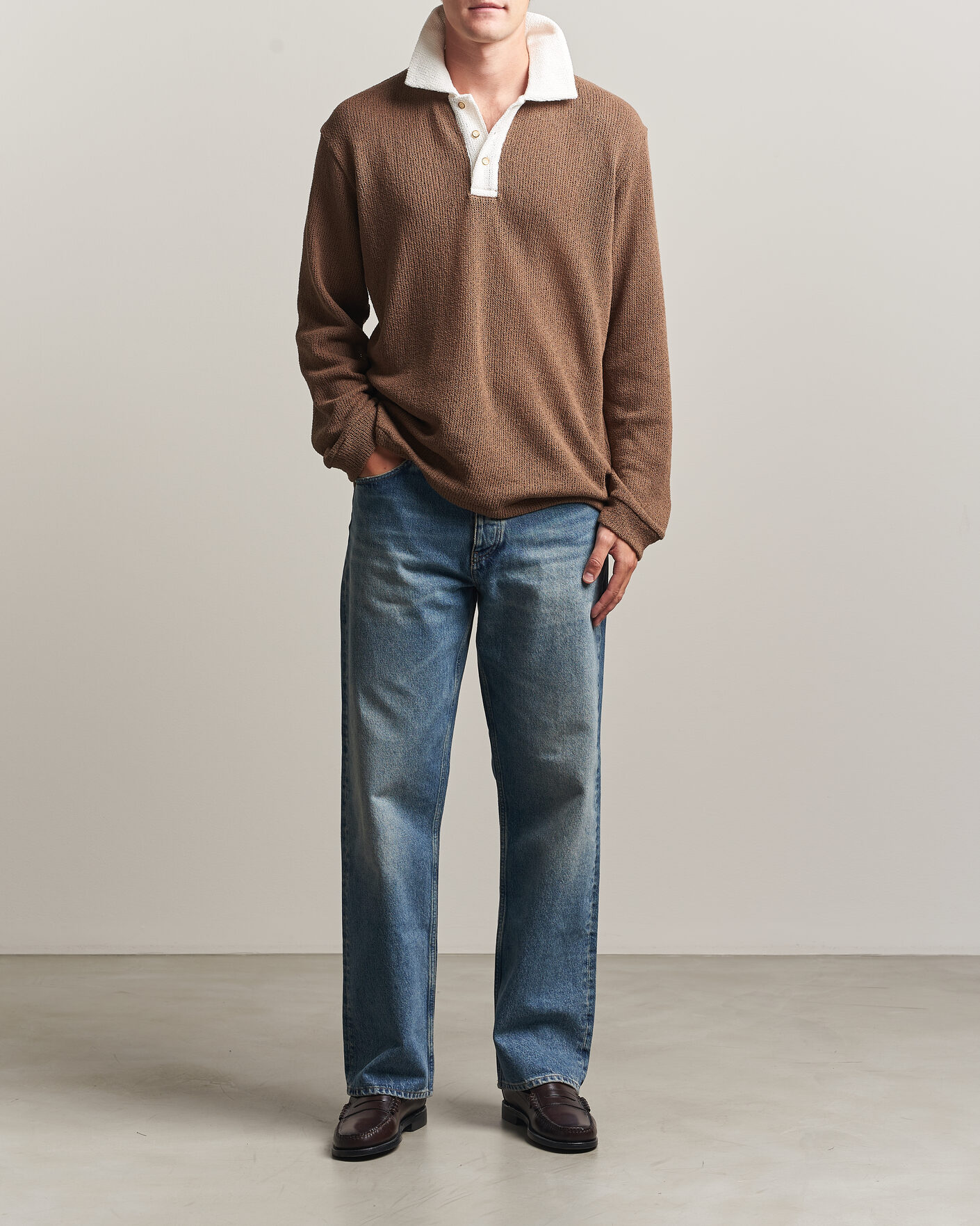 Hombres | Jerséis y prendas de punto | Palmes | Knitted Rugby Brown