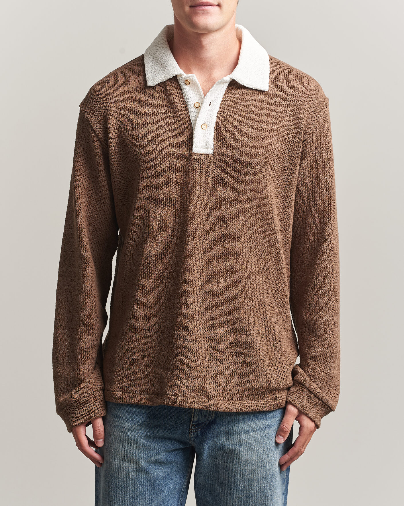 Hombres | Jerséis y prendas de punto | Palmes | Knitted Rugby Brown