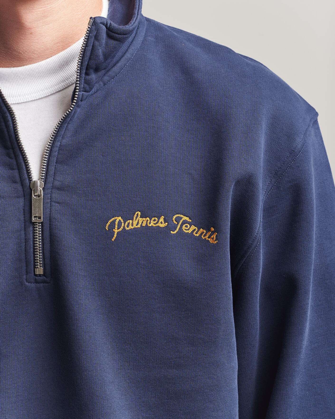 Hombres | Jerséis y prendas de punto | Palmes | Western Zip Sweatshirt Navy