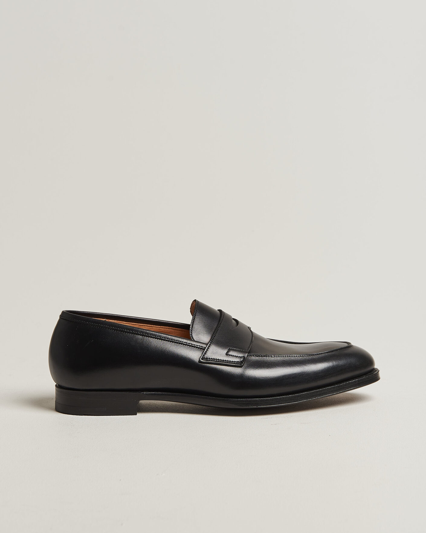 Hombres | Mocasines | Crockett & Jones | Crawford Handgrade Penny Loafer Black Calf
