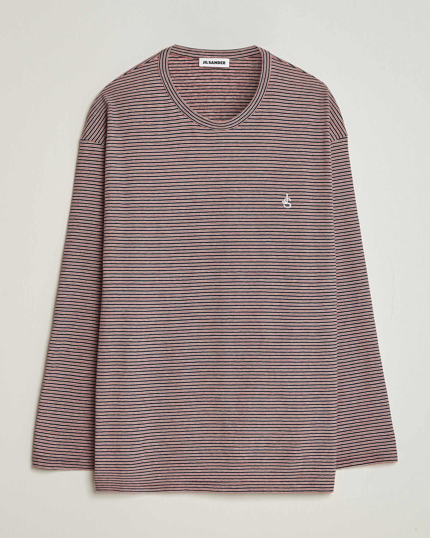 Hombres | Camisetas | Jil Sander | Long Sleeve Striped T-Shirt Red