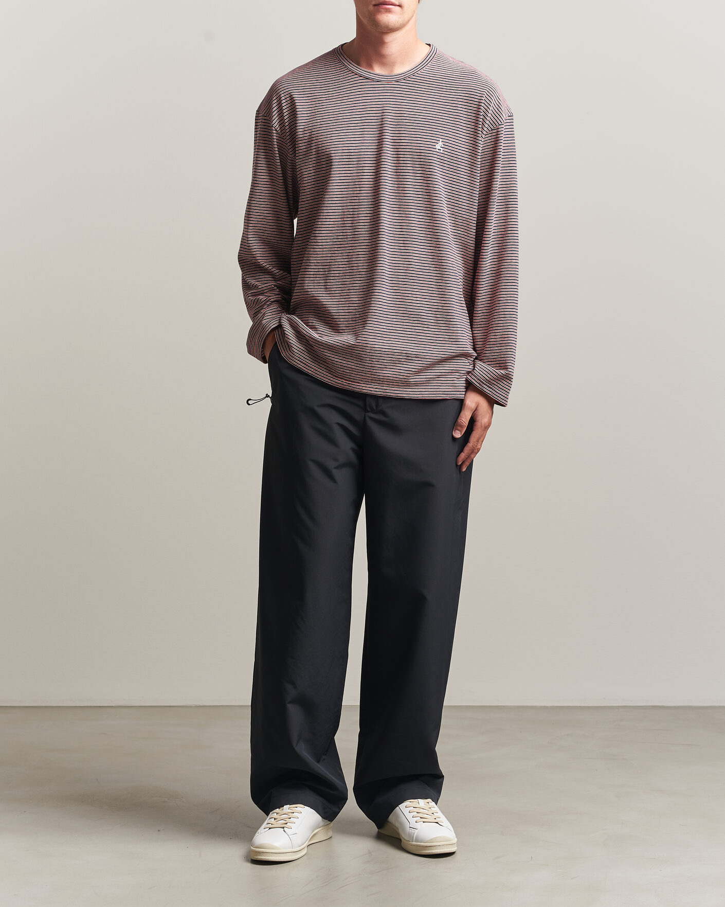 Hombres | Camisetas | Jil Sander | Long Sleeve Striped T-Shirt Red